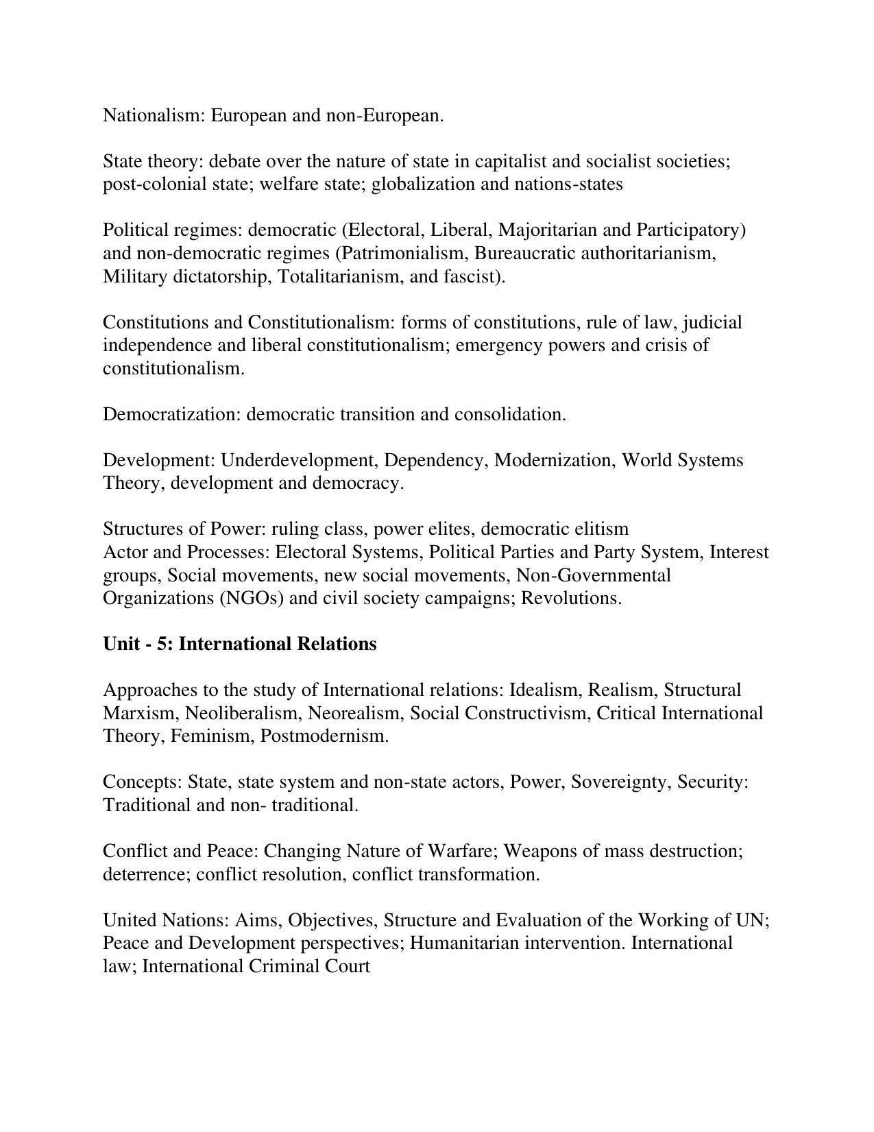 AP RCET Political Science Syllabus - Page 2