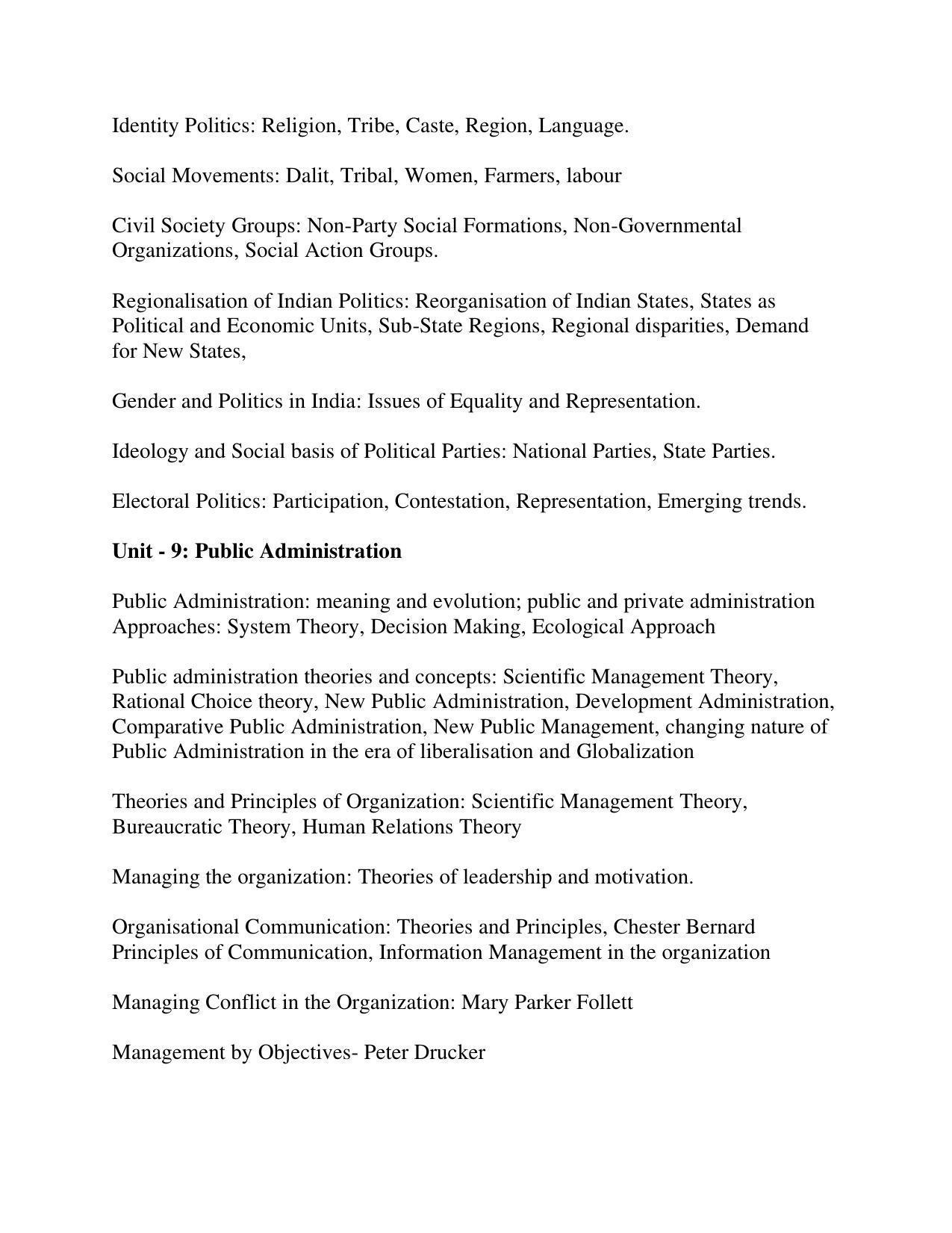 AP RCET Political Science Syllabus - Page 5