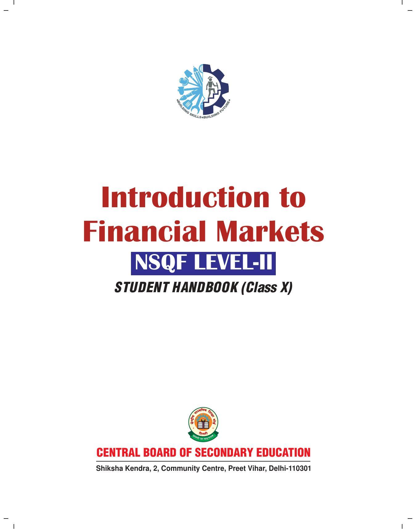 NCERT Class X Financial Markets (CBSE) Book - Page 3