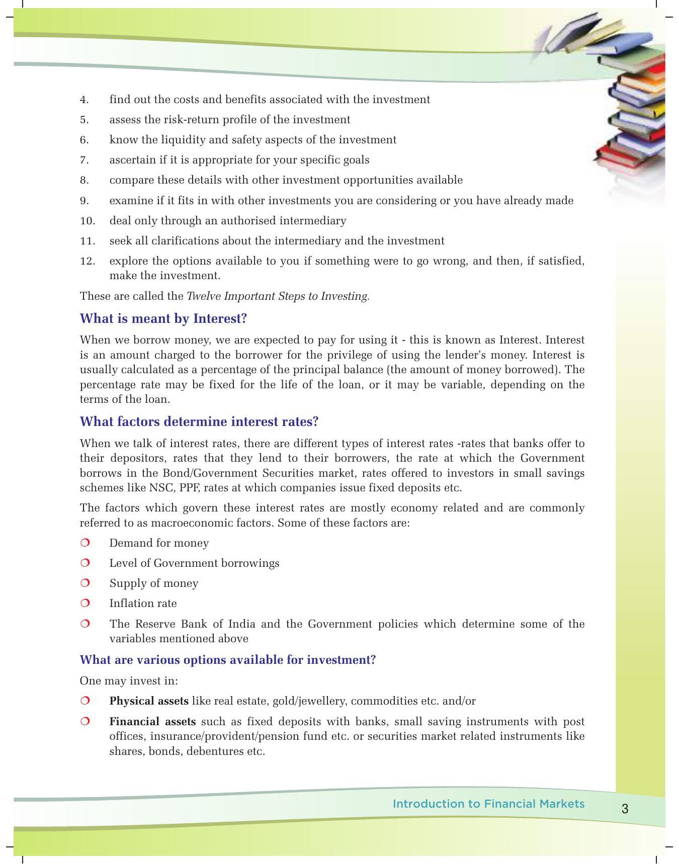 NCERT Class X Financial Markets (CBSE) Book - Page 13