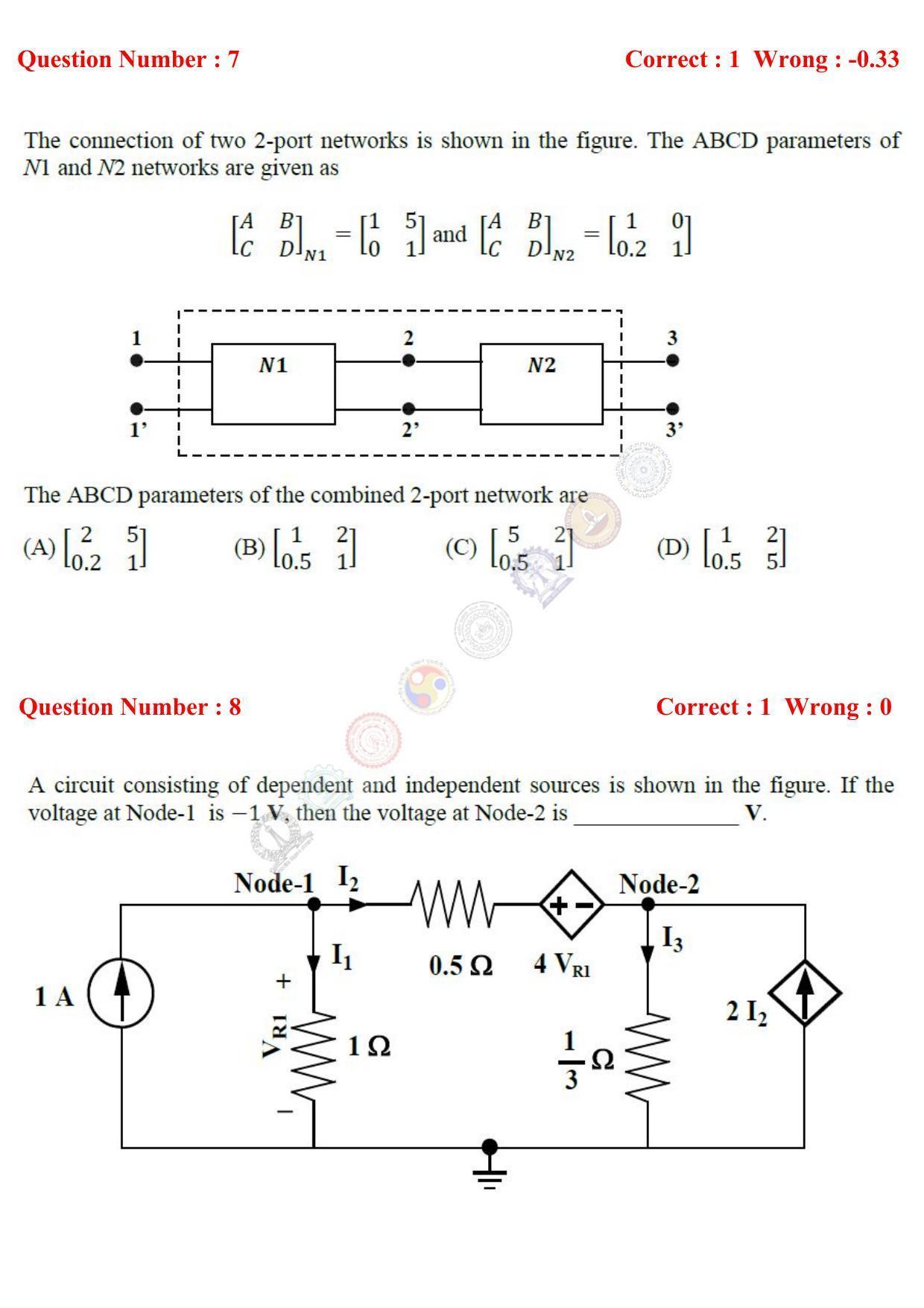 GATE 2017 Instrumentation Engineering (IN) Question Paper with Answer Key - Page 4