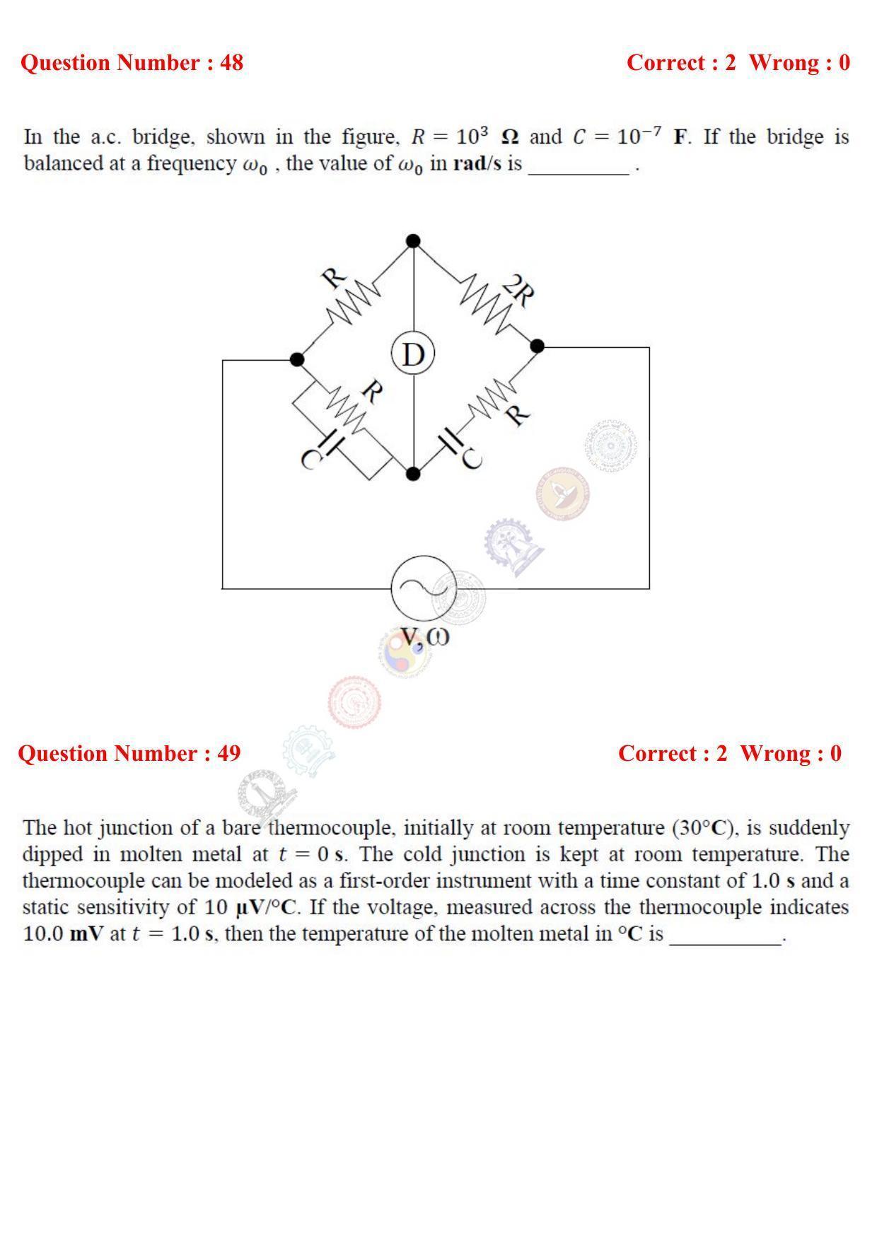 GATE 2017 Instrumentation Engineering (IN) Question Paper with Answer Key - Page 20
