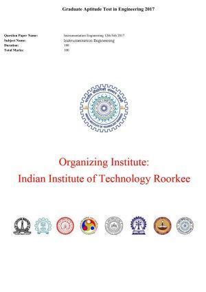 GATE 2017 Instrumentation Engineering (IN) Question Paper with Answer Key