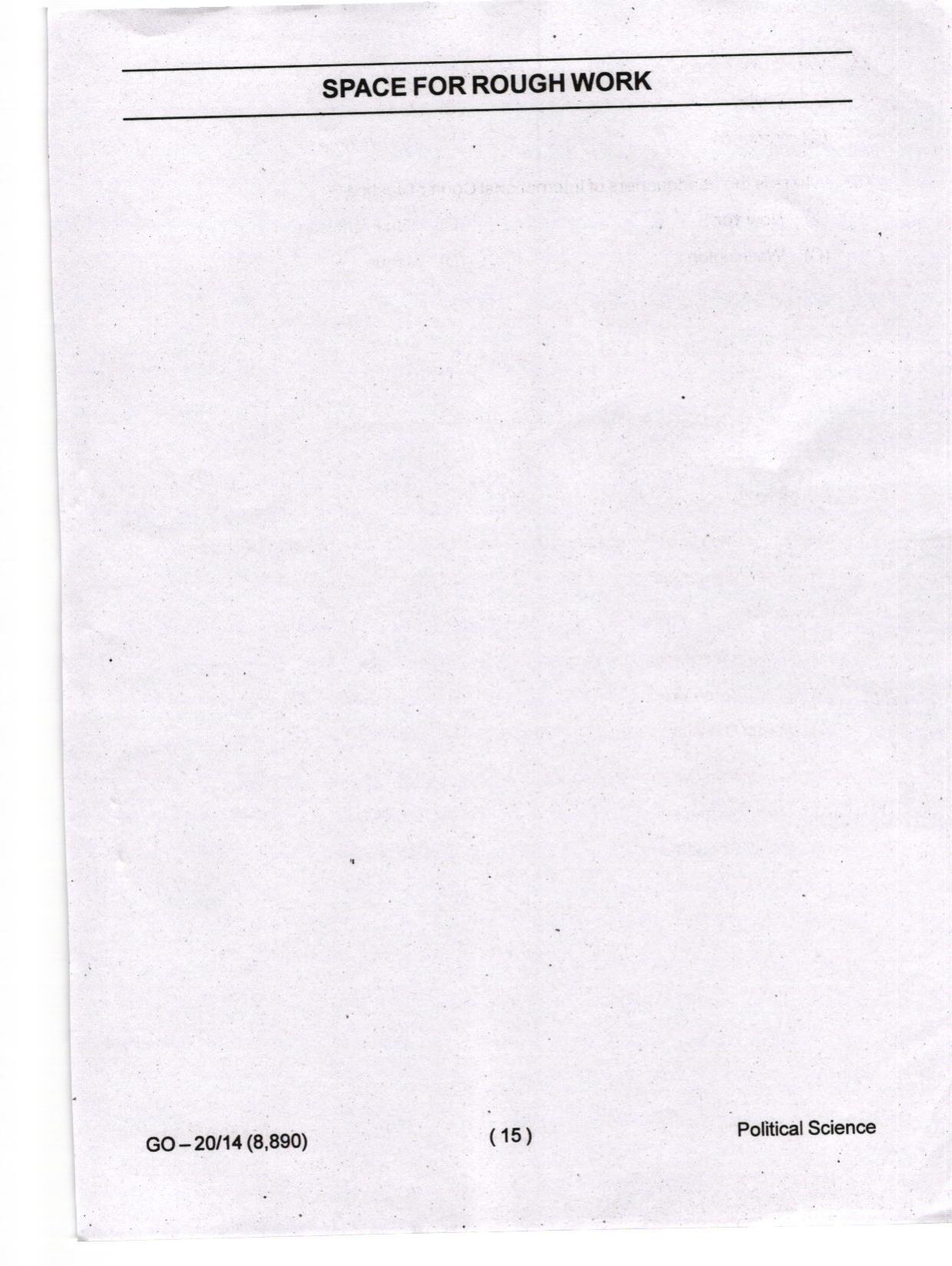 Odisha CPET 2024 POLITICAL SCIENCE Question Papers - Page 15