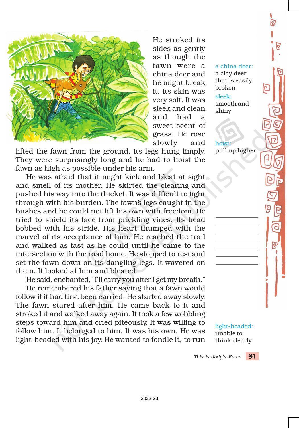 NCERT Book for Class 8 English Chapter 6 This is Jody’s Fawn - Page 6