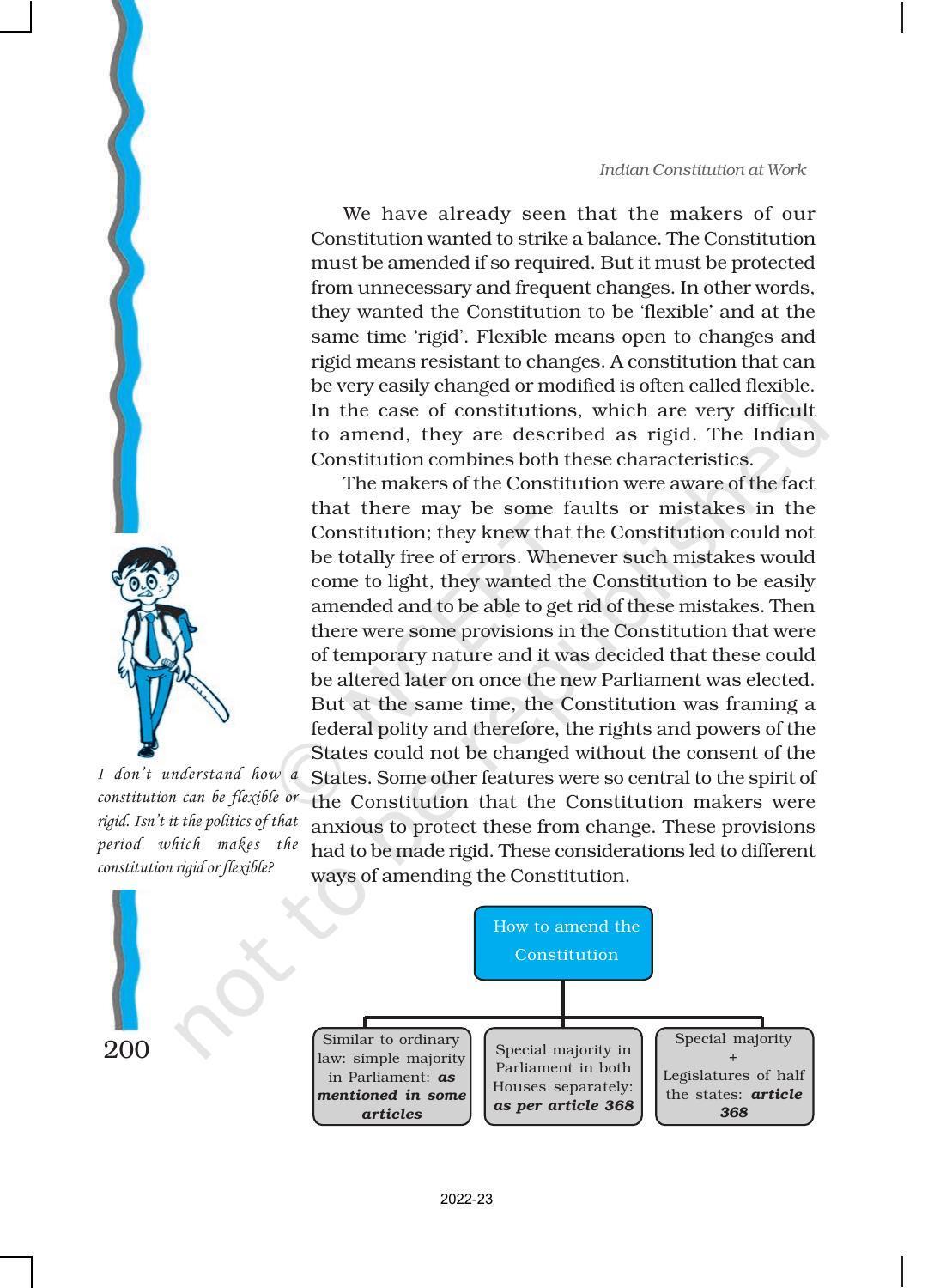 NCERT Book for Class 11 Political Science (Indian Constitution at Work) Chapter 9 Constitution as a Living Document - Page 5