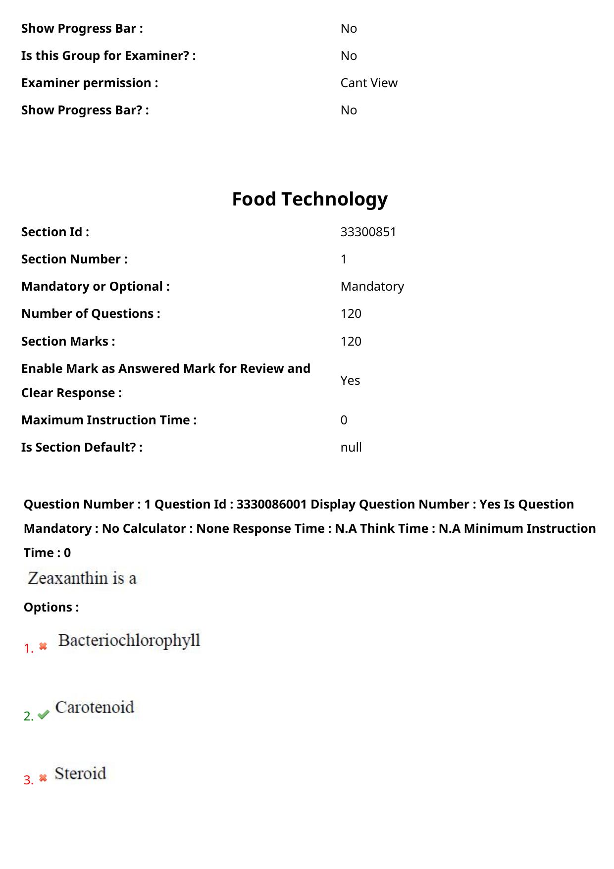 AP PGECET 2024 Food Technology Question Paper with Preliminary Key - Page 2