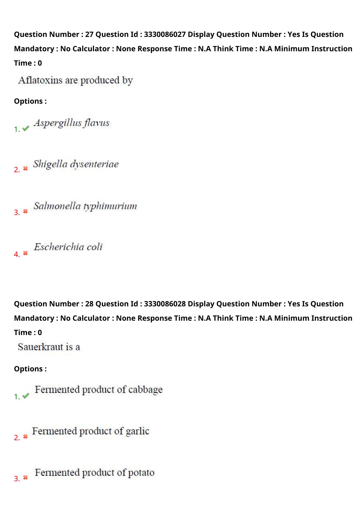 AP PGECET 2024 Food Technology Question Paper with Preliminary Key - Page 17
