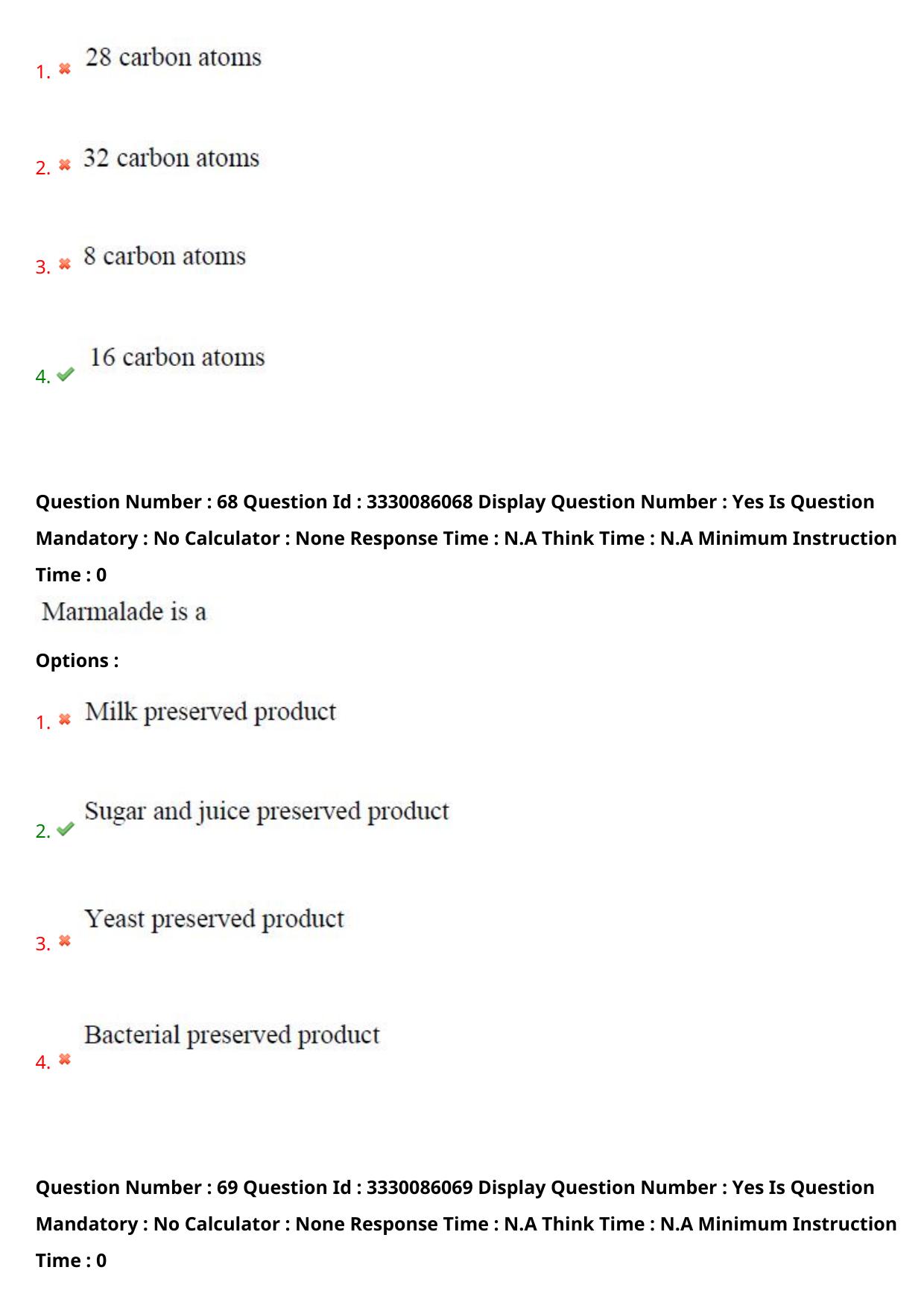 AP PGECET 2024 Food Technology Question Paper with Preliminary Key - Page 39