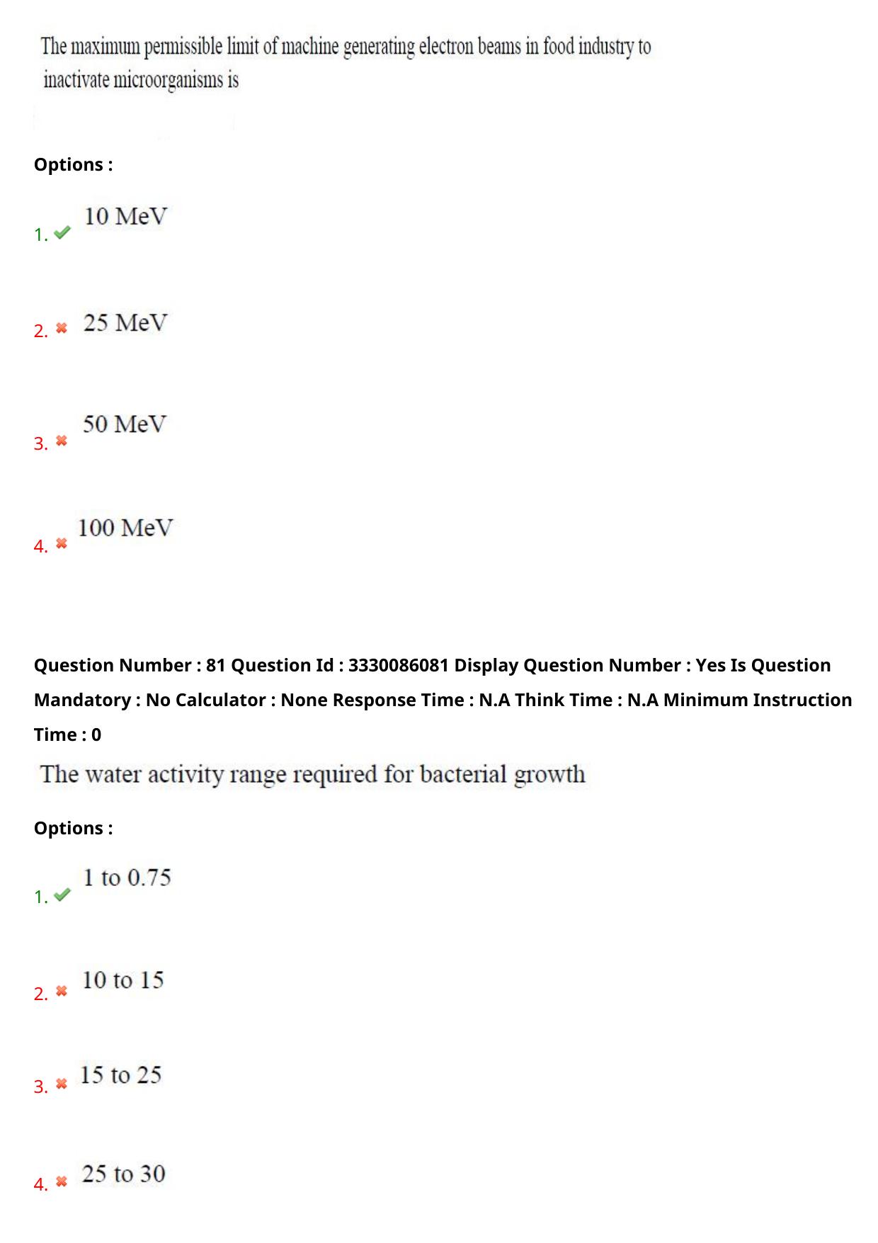 AP PGECET 2024 Food Technology Question Paper with Preliminary Key - Page 46