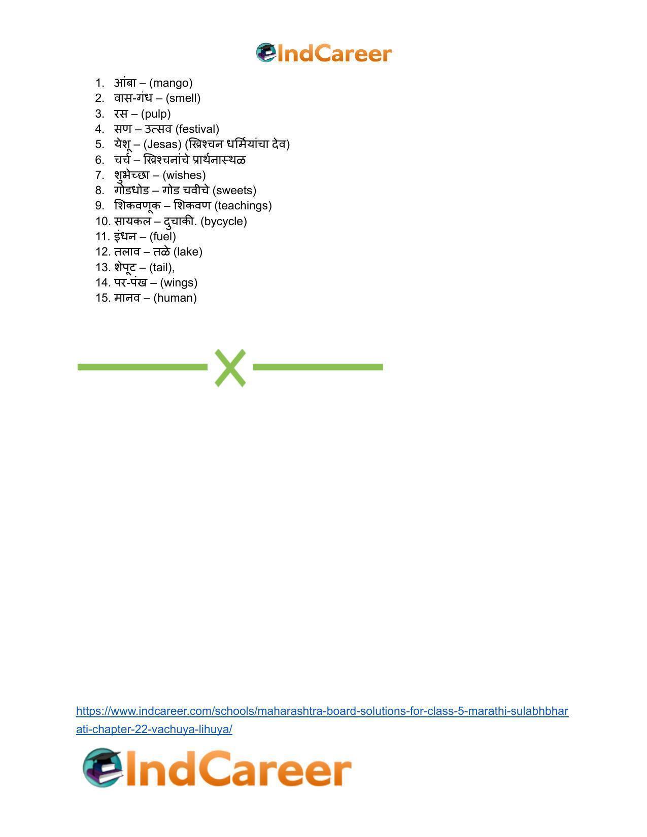 Maharashtra Board Solutions for Class 5- Marathi Sulabhbharati: Chapter 22- वाचूया लिहूया - Page 8