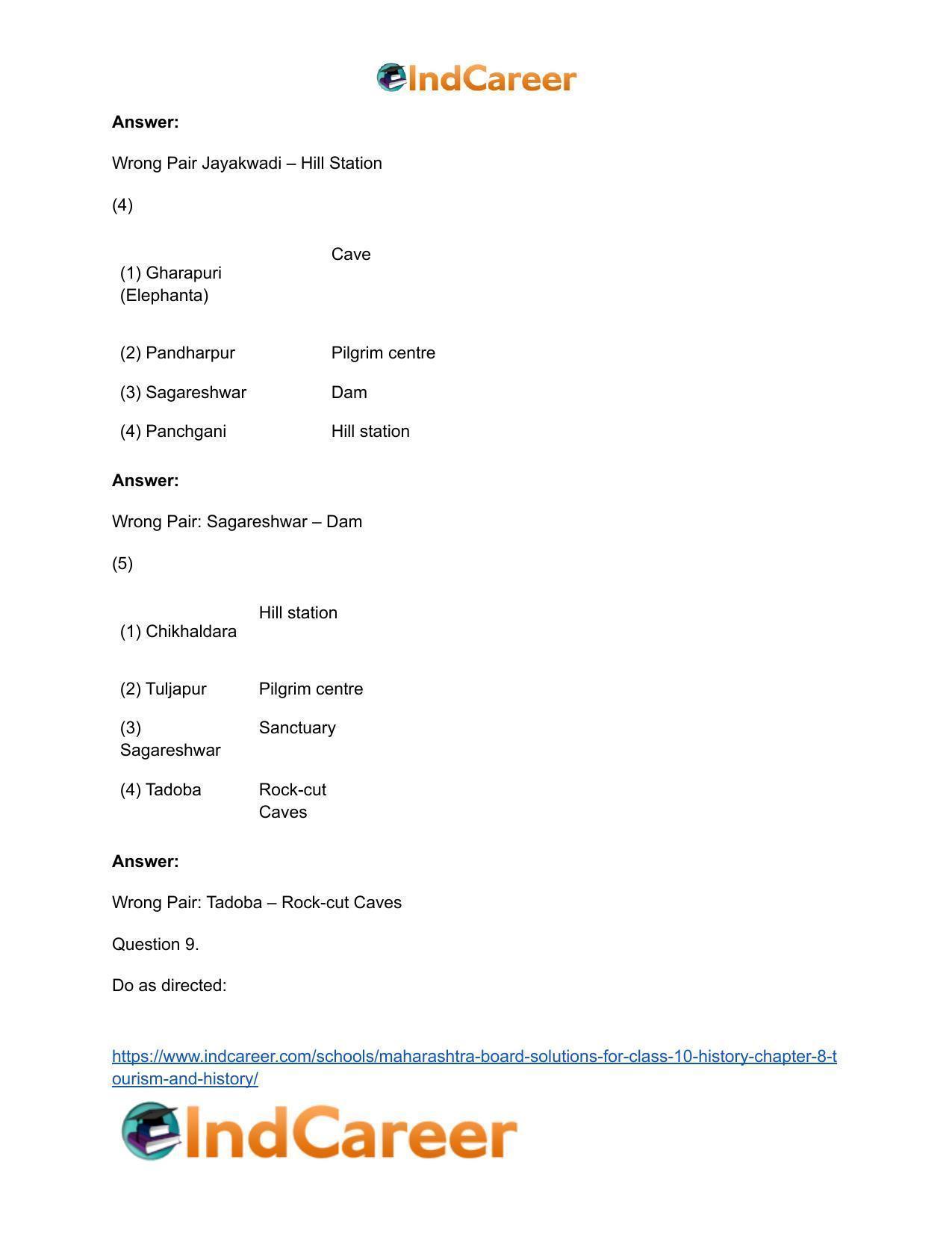 Maharashtra Board Solutions for Class 10- History: Chapter 8- Tourism and History - Page 13