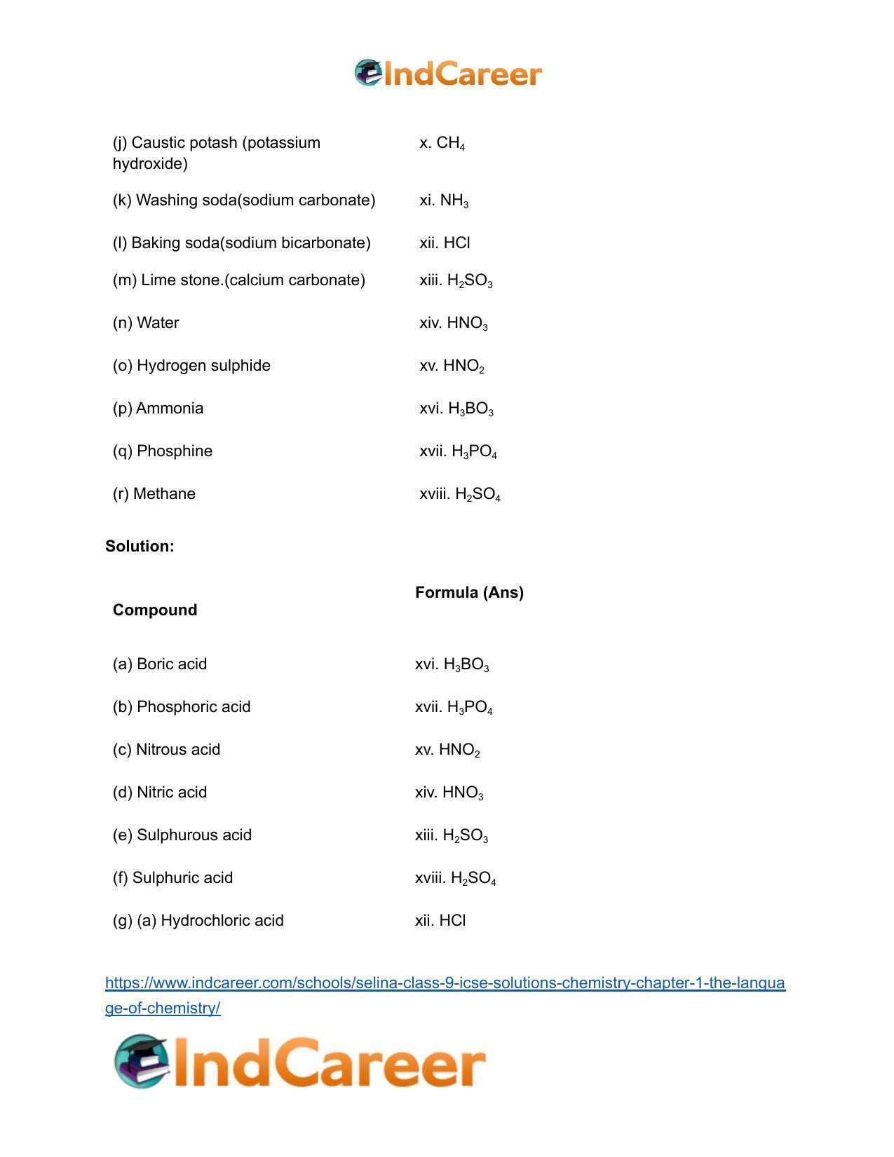 Selina Class 9 ICSE Solutions Chemistry : Chapter 1- The Language of Chemistry - Page 7