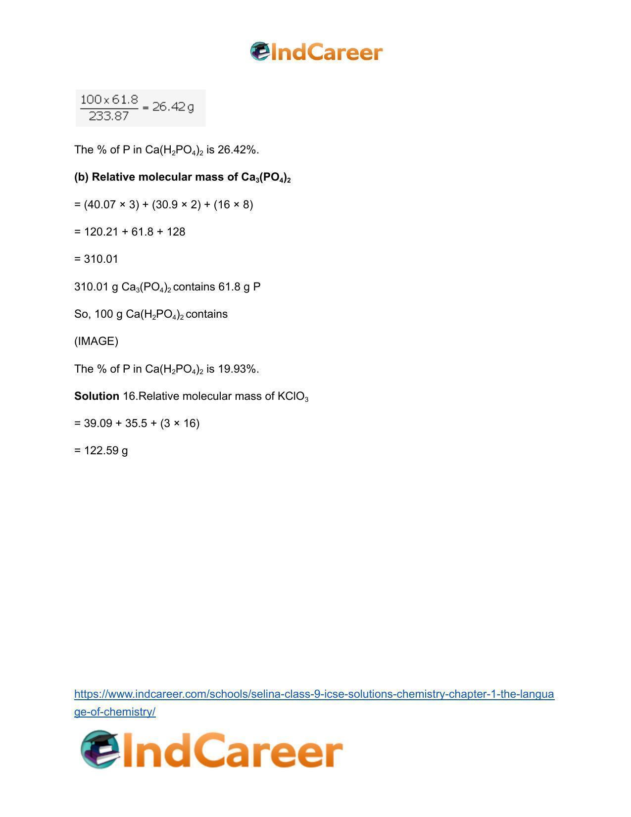Selina Class 9 ICSE Solutions Chemistry : Chapter 1- The Language of Chemistry - Page 30