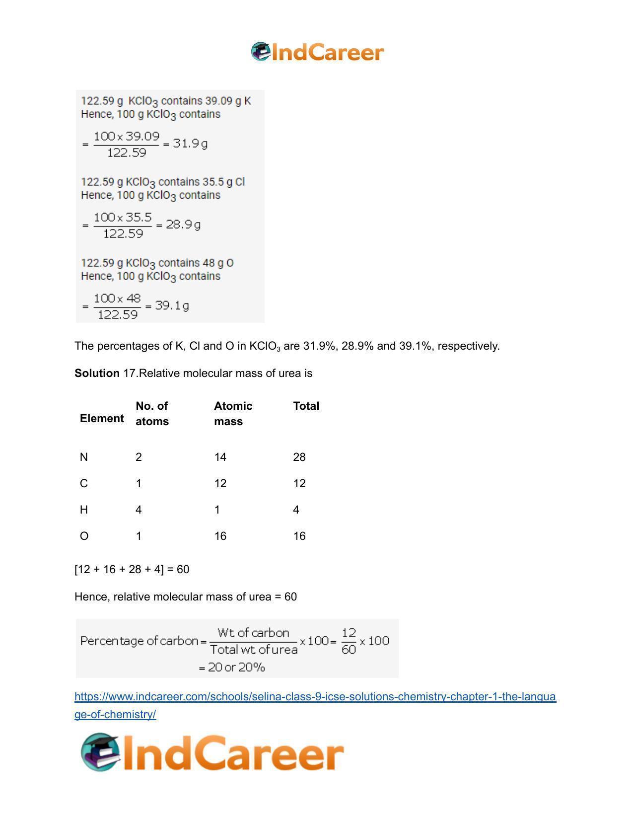 Selina Class 9 ICSE Solutions Chemistry : Chapter 1- The Language of Chemistry - Page 31