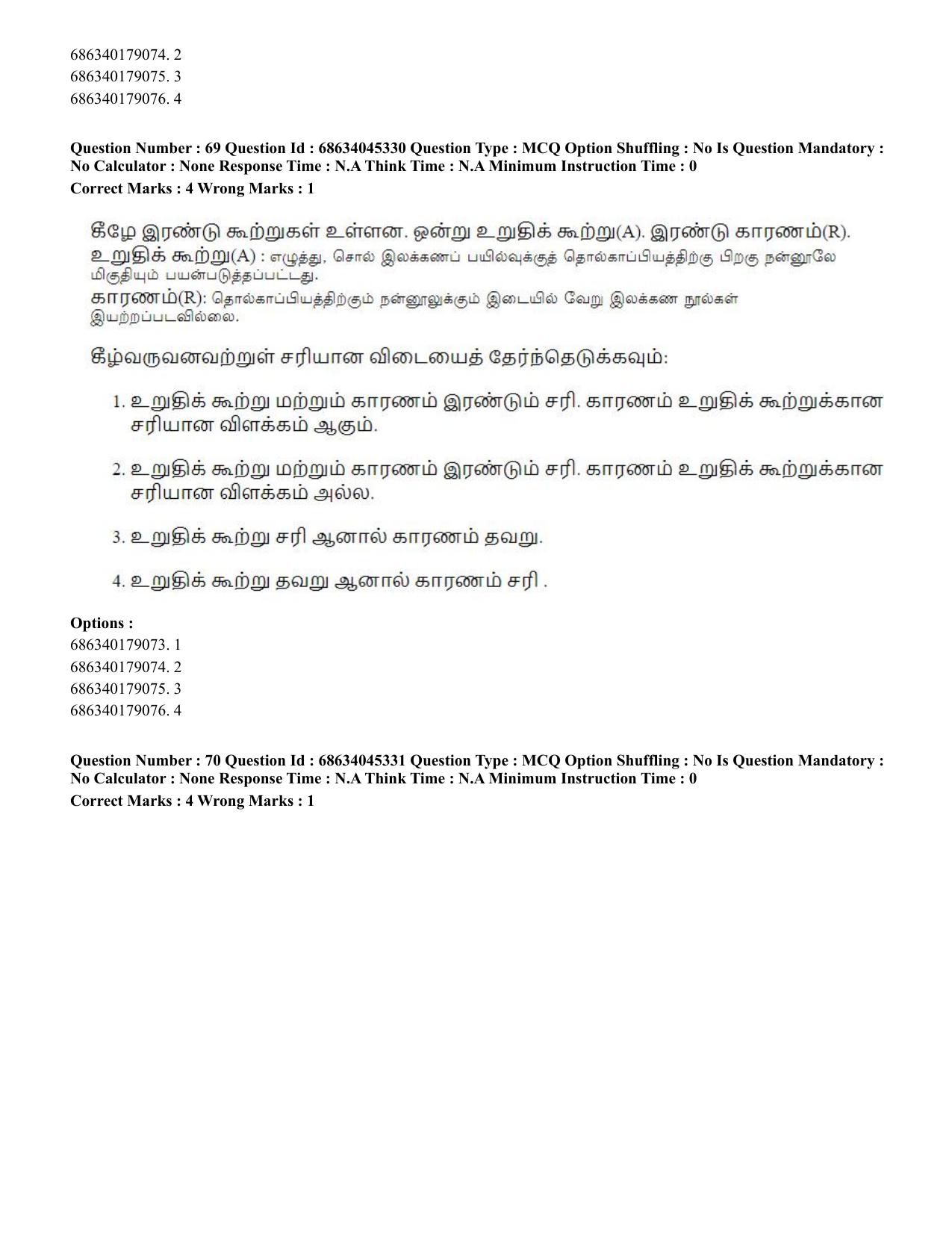 CUET PG 2023: LAQP35 – Tamil (Eng)-shift 3 (30-06-2023) Question Paper - Page 94