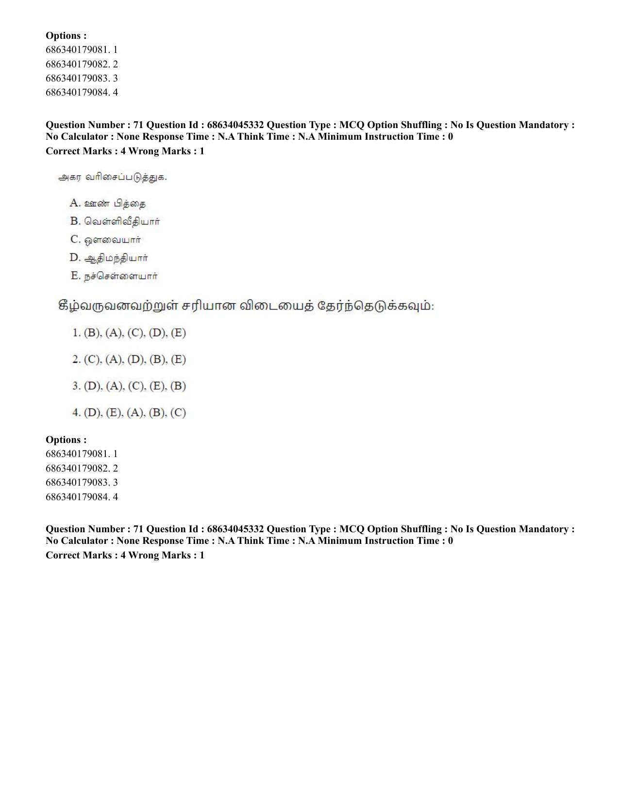 CUET PG 2023: LAQP35 – Tamil (Eng)-shift 3 (30-06-2023) Question Paper - Page 97