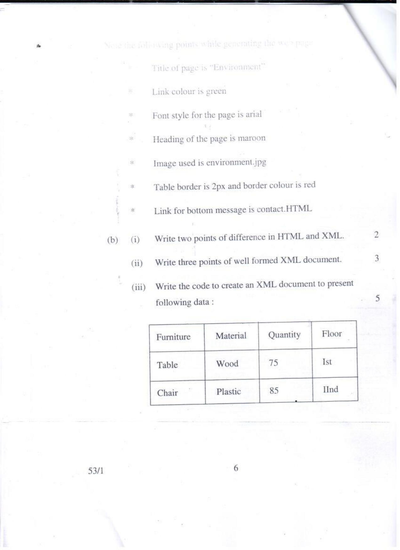 CBSE Class 10 Foundation Of Information Technology JSR Set-4-Delhi- 10 2016 Question Paper - Page 6