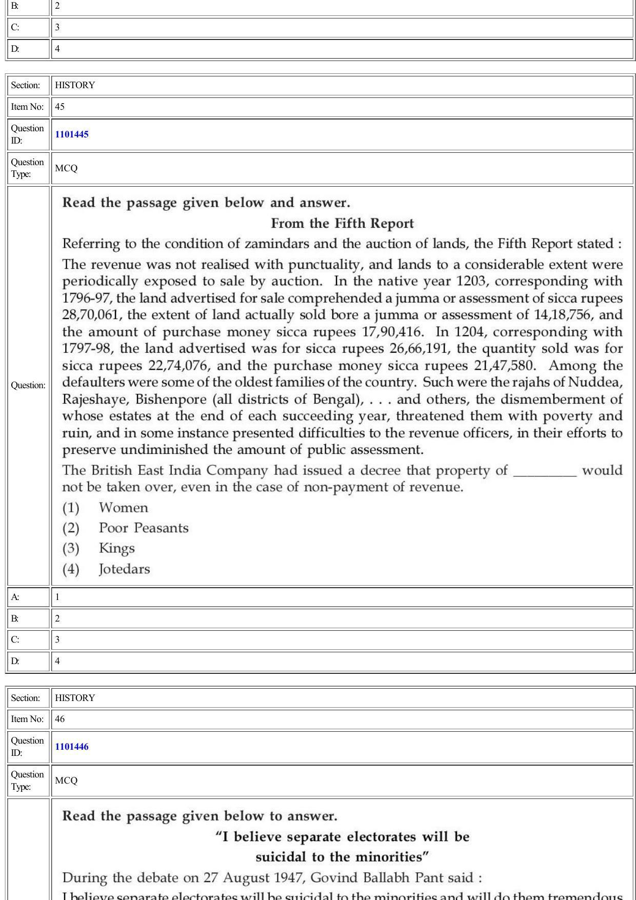 CUET 2022 Question Paper of History - Page 21
