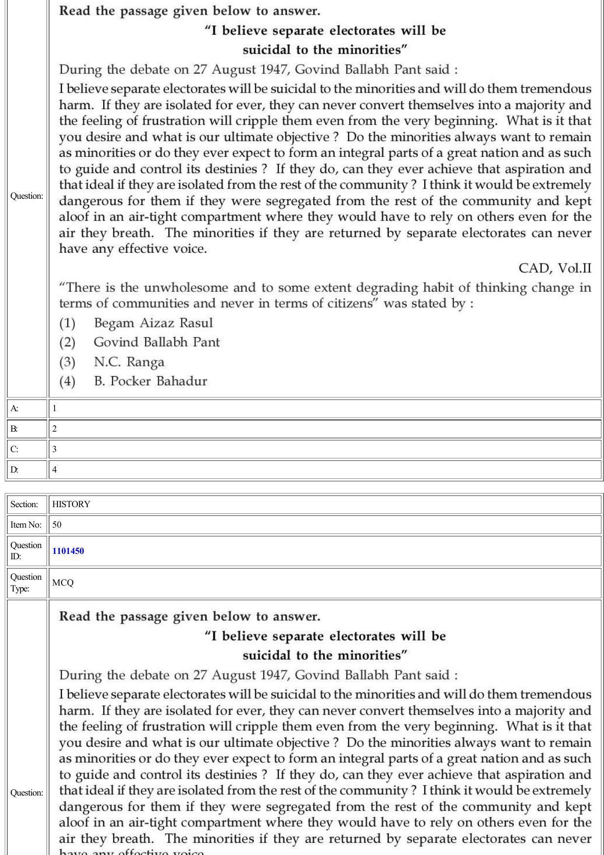 CUET 2022 Question Paper of History - Page 24
