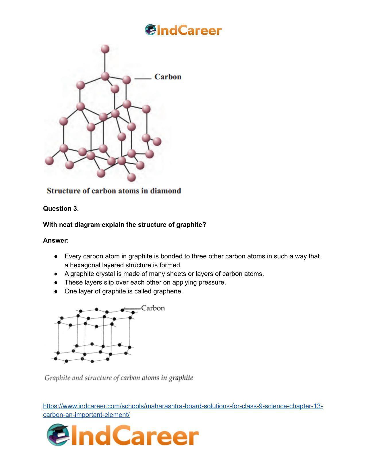 Maharashtra Board Solutions for Class 9- Science: Chapter 13- Carbon: An Important Element - Page 36