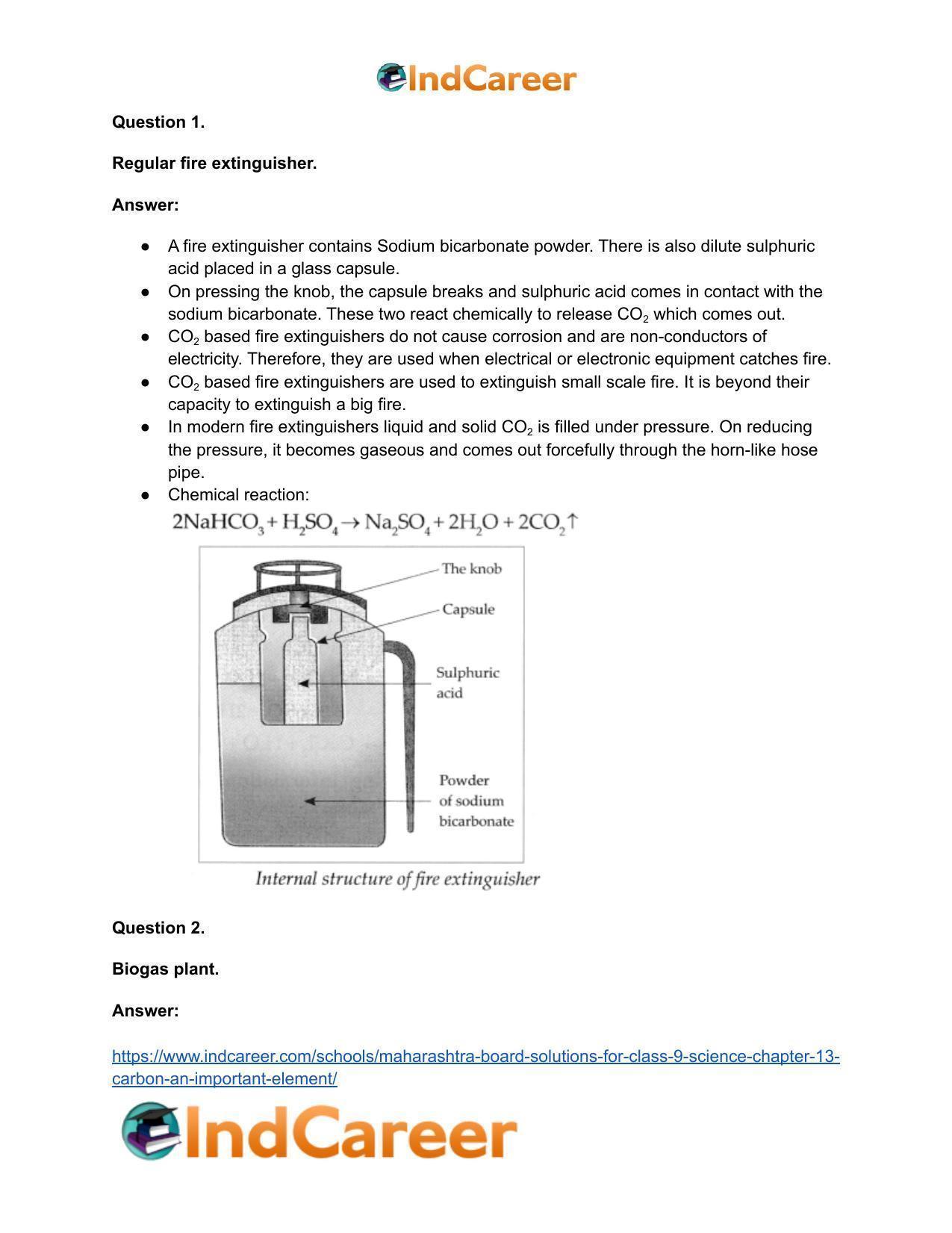 Maharashtra Board Solutions for Class 9- Science: Chapter 13- Carbon: An Important Element - Page 48