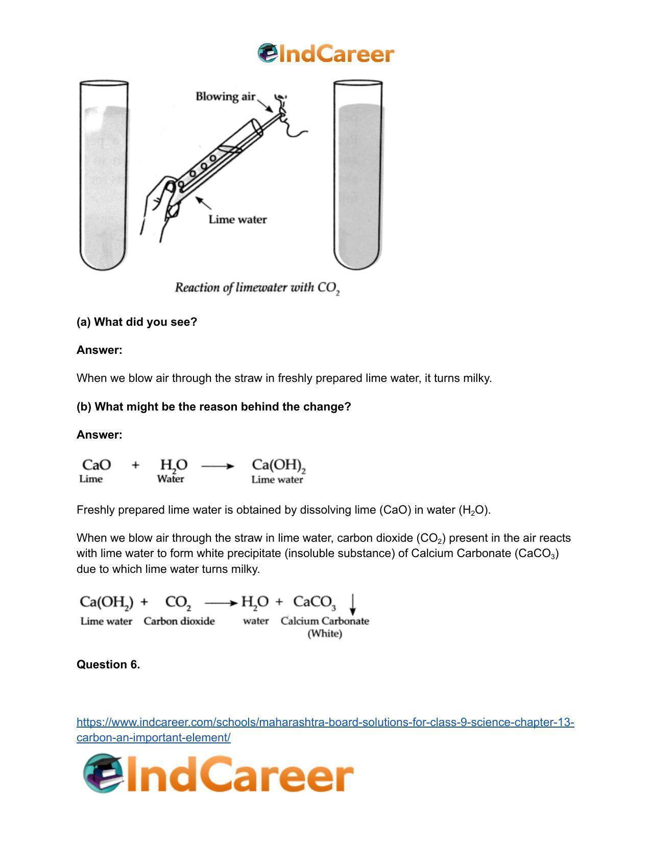 Maharashtra Board Solutions for Class 9- Science: Chapter 13- Carbon: An Important Element - Page 54