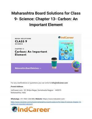Maharashtra Board Solutions for Class 9- Science: Chapter 13- Carbon: An Important Element