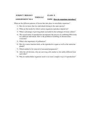 CBSE Worksheets for Class 10 Biology Assignment 12