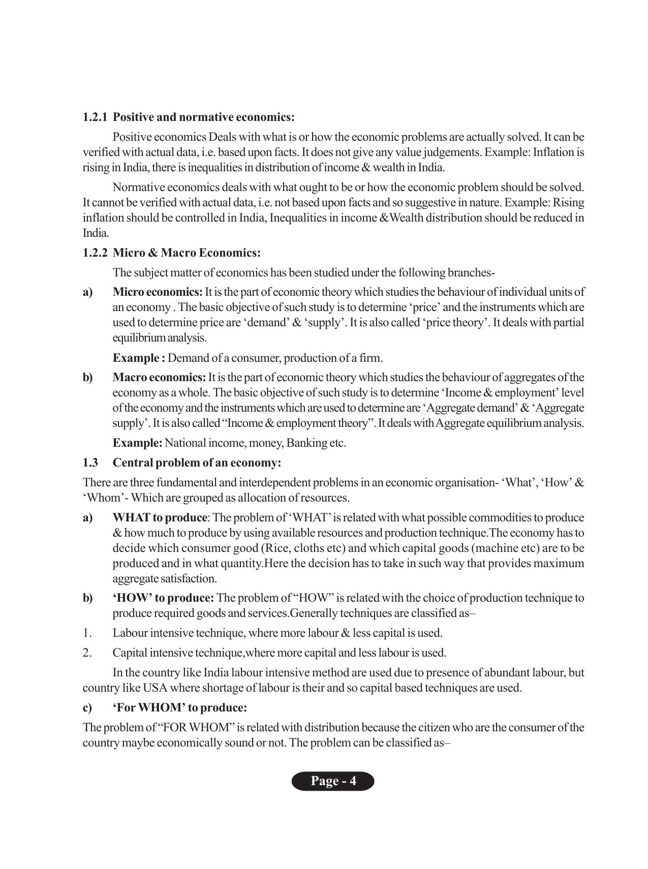 Tripura Board Class 11 Economics English Version Workbooks - Page 8