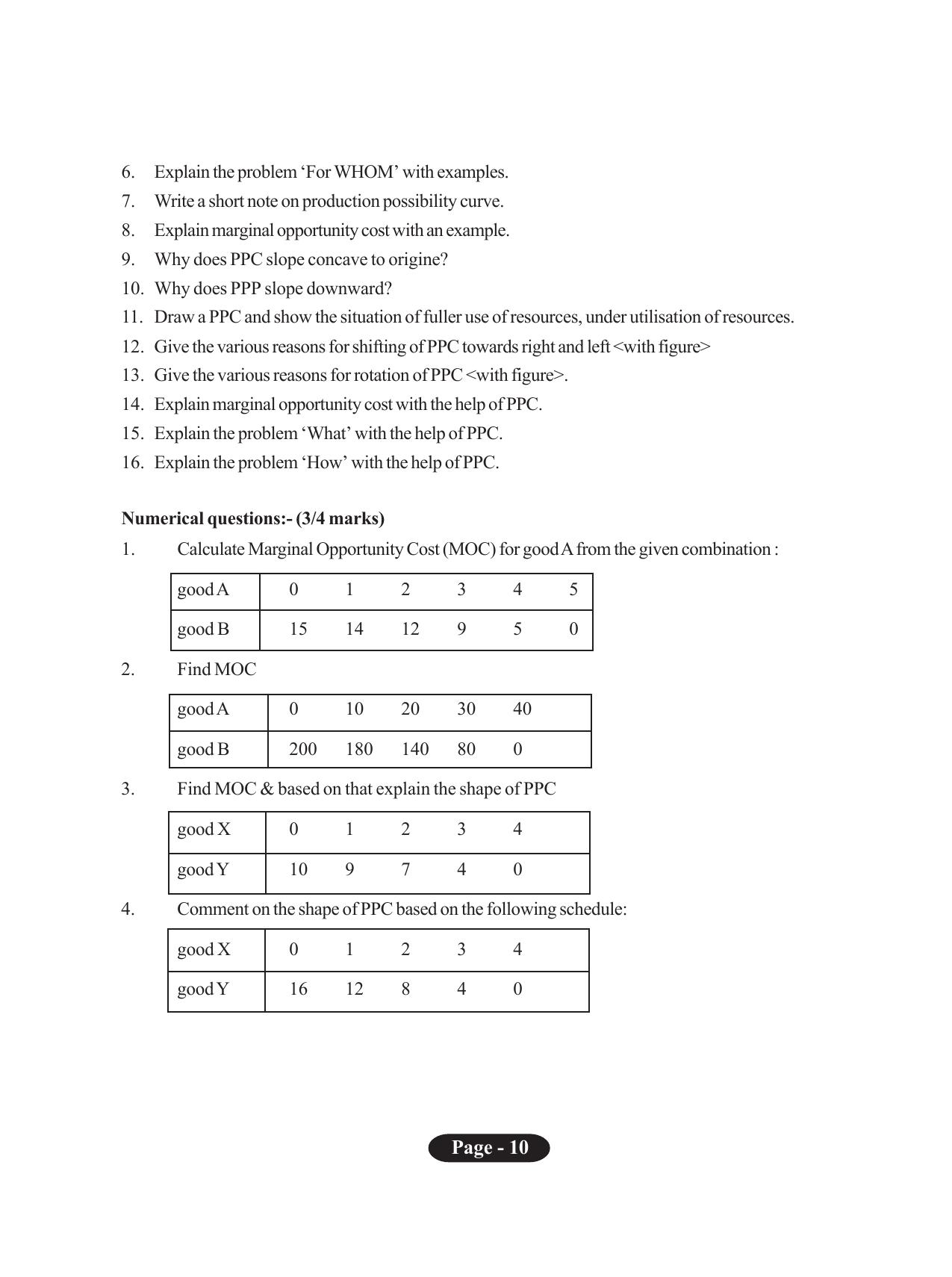 Tripura Board Class 11 Economics English Version Workbooks - Page 14