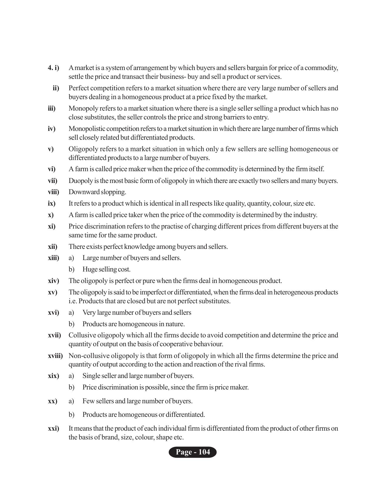 Tripura Board Class 11 Economics English Version Workbooks - Page 108