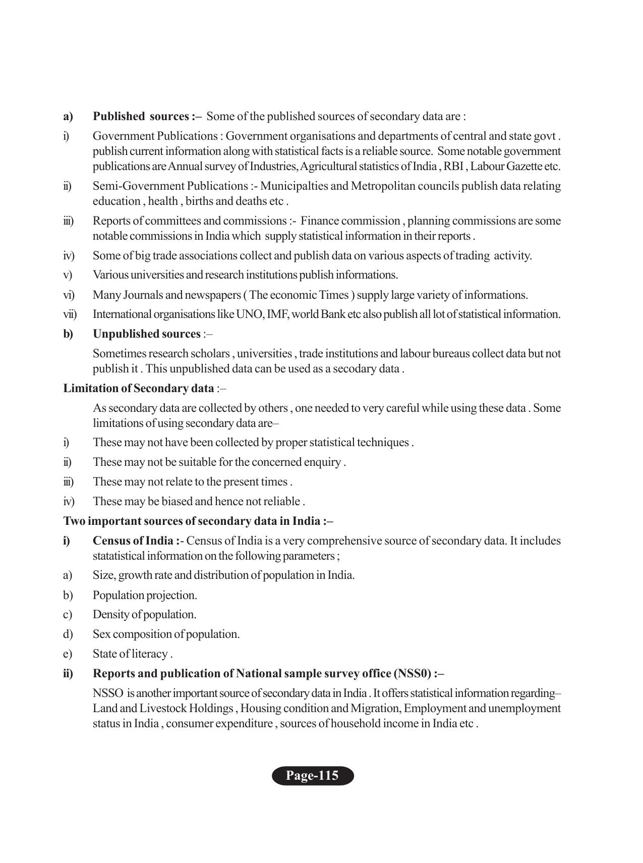 Tripura Board Class 11 Economics English Version Workbooks - Page 119
