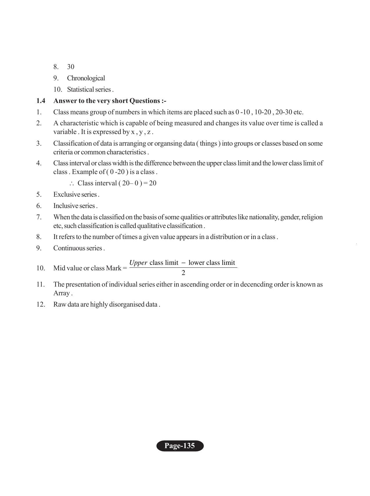 Tripura Board Class 11 Economics English Version Workbooks - Page 139
