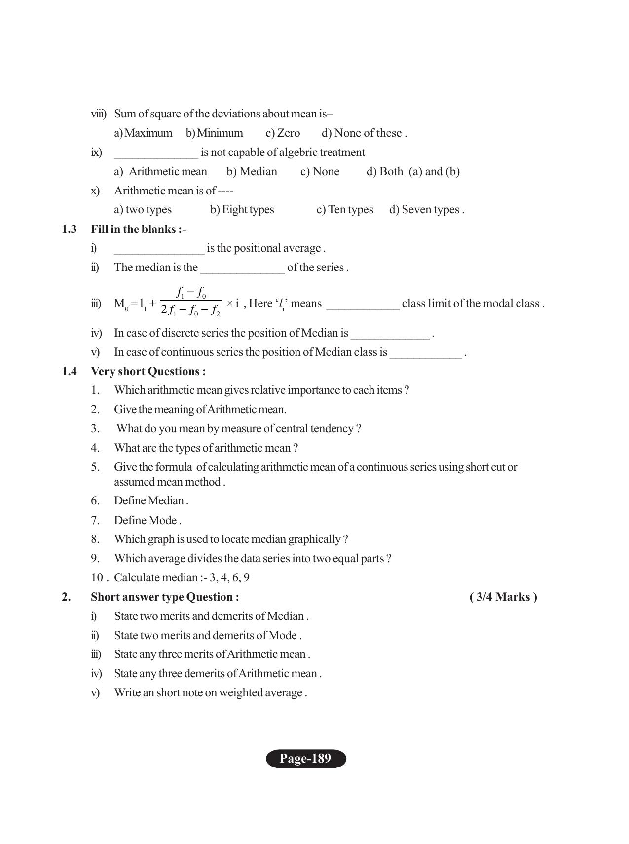 Tripura Board Class 11 Economics English Version Workbooks - Page 193