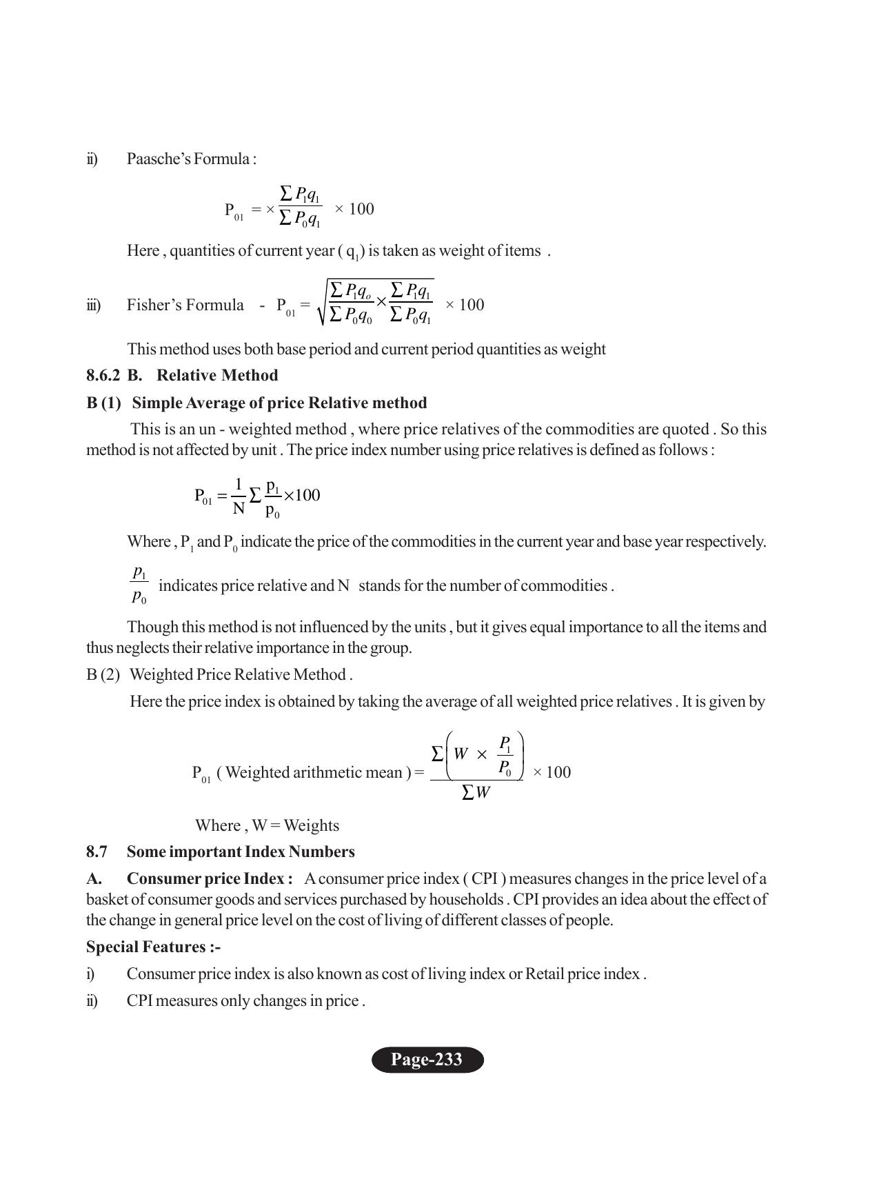 Tripura Board Class 11 Economics English Version Workbooks - Page 237