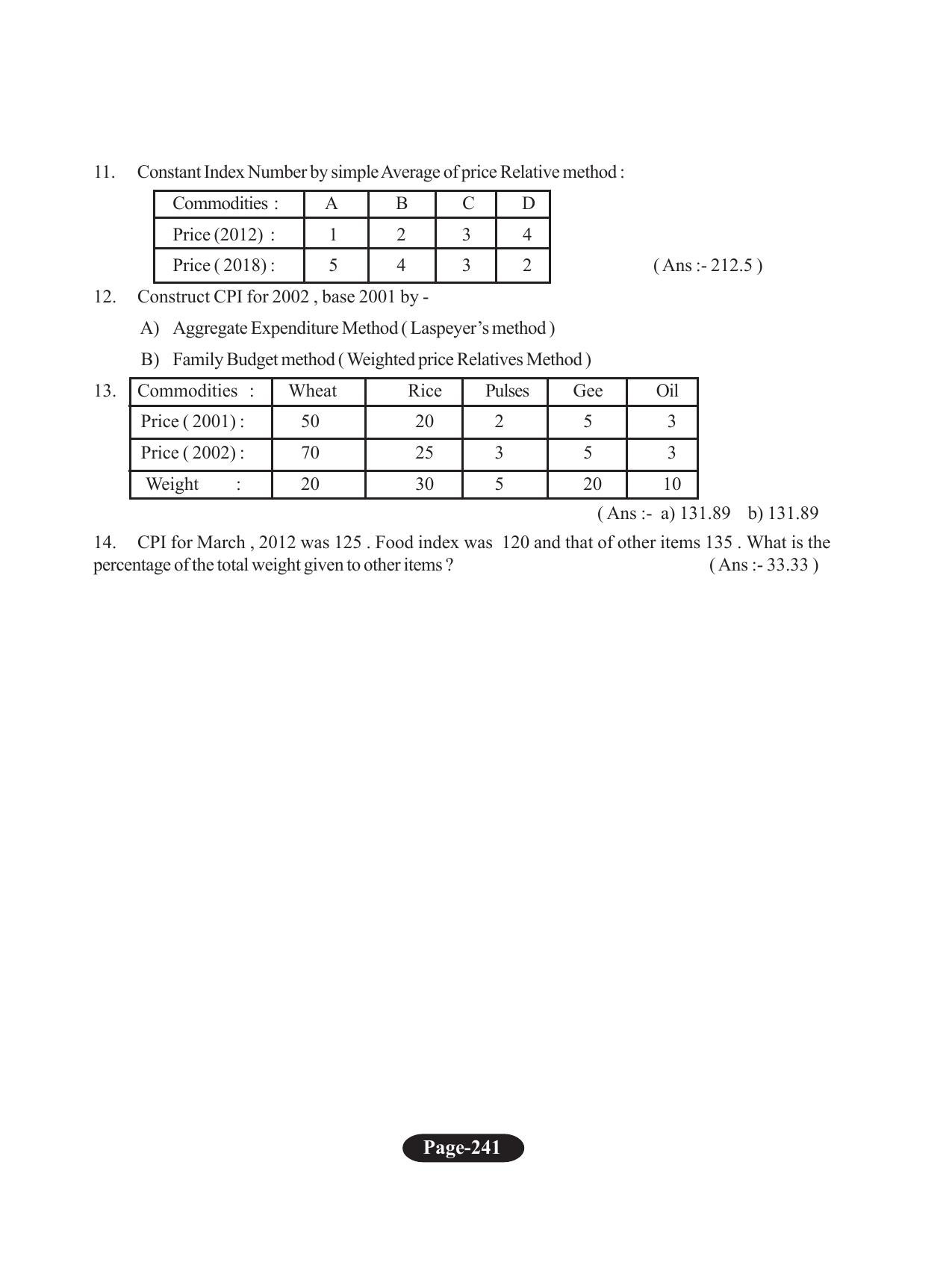 Tripura Board Class 11 Economics English Version Workbooks - Page 245