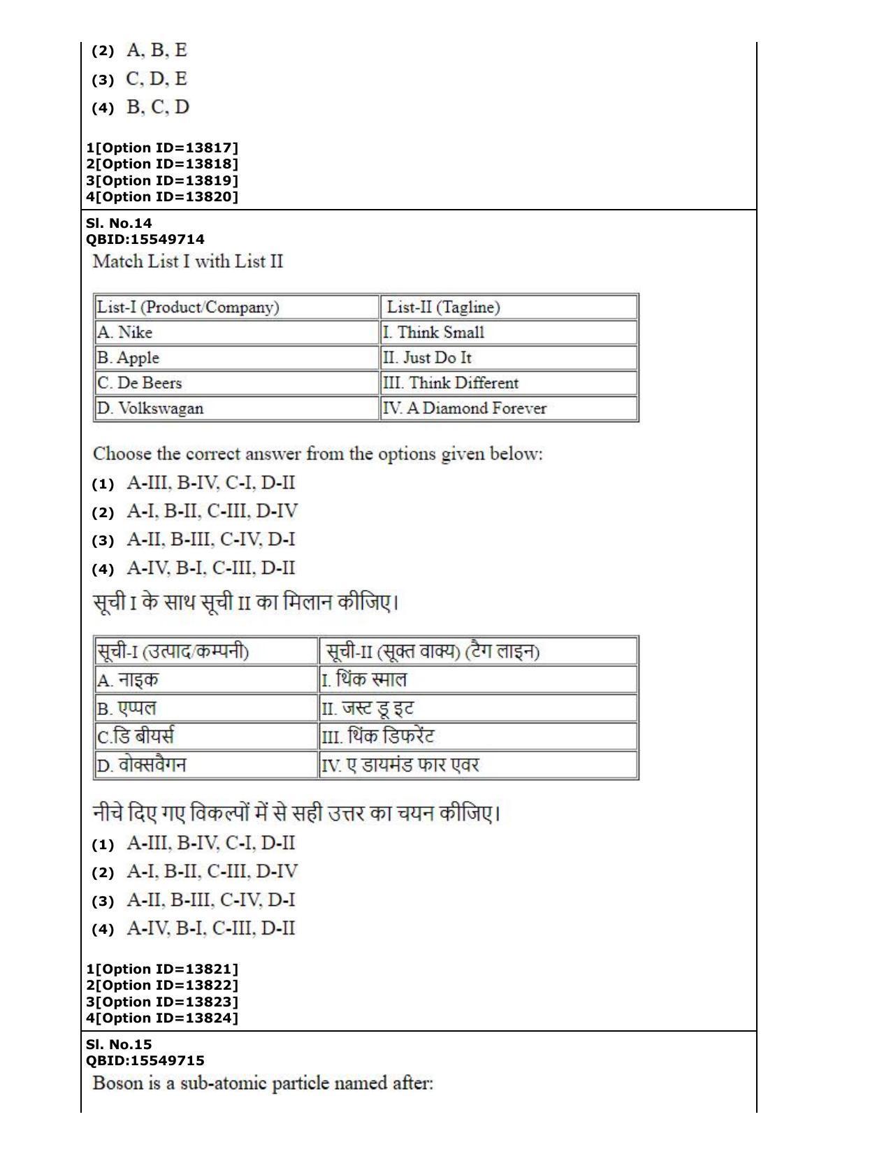 CUET (PG) 2022: PGQP-63 Shukla Yajurveda Bashyam Krishna Yajurvveda Bashyam Atharvanaveda Bashyam Veda (05-09-2022) Question Paper - Page 9