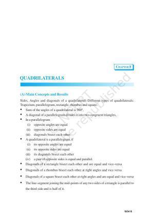 NCERT Exemplar Book for Class 9 Maths: Chapter 8 Quadrilaterals