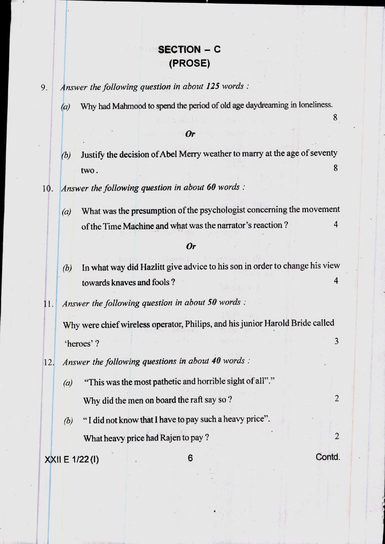 COHSEM 12th Question Papers Improvement 2022  - Page 6