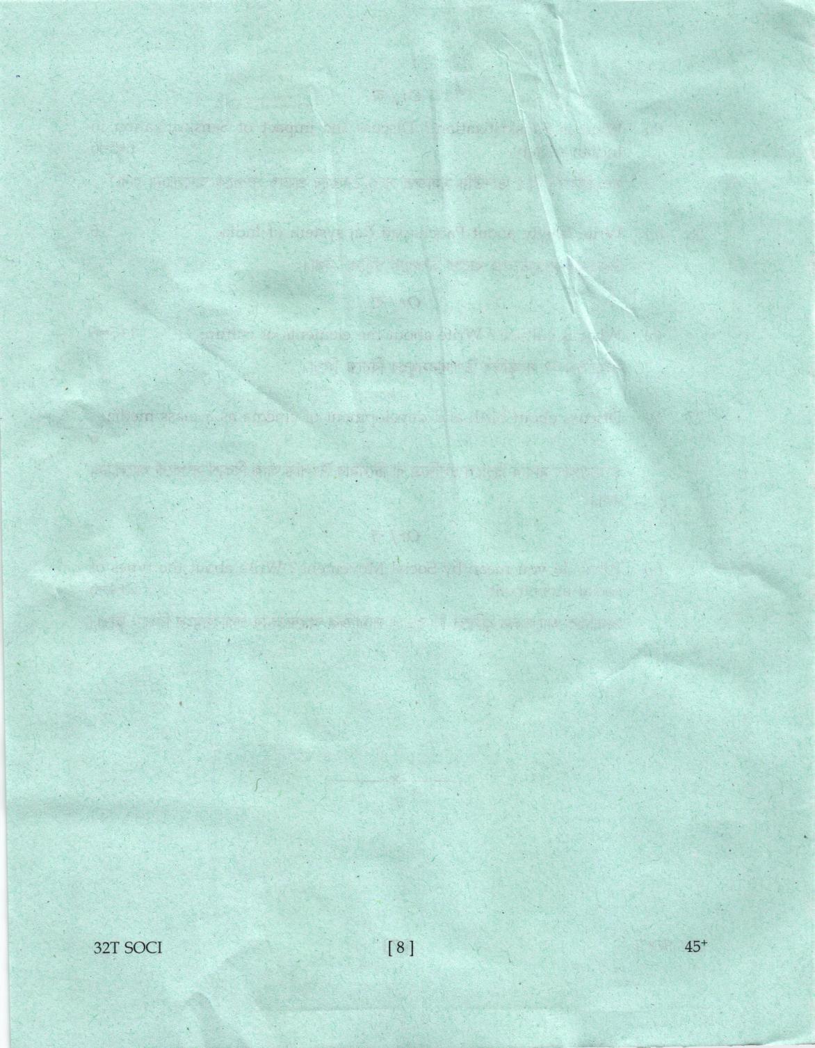AHSEC Class 12 Sociology Question Papers 2022 - Page 8