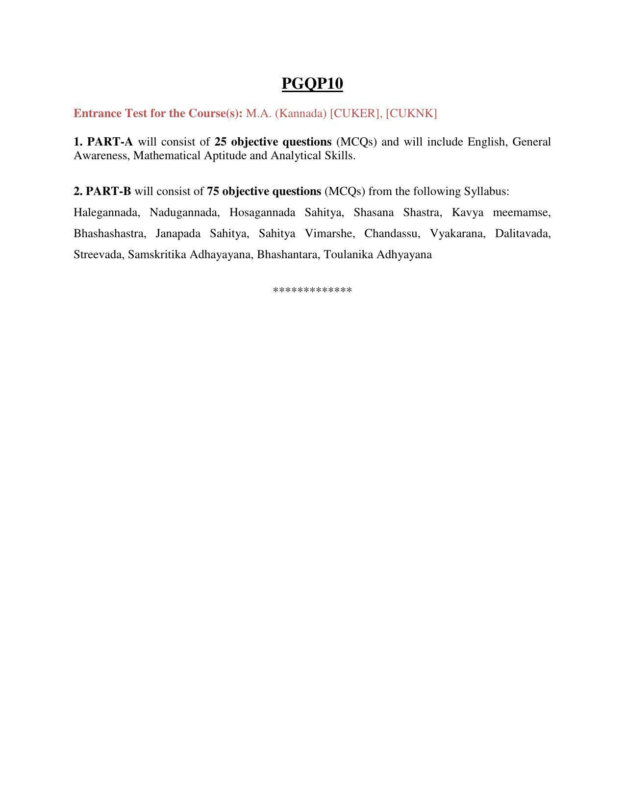Syllabus of PG CU-CET 2021 - Page 31