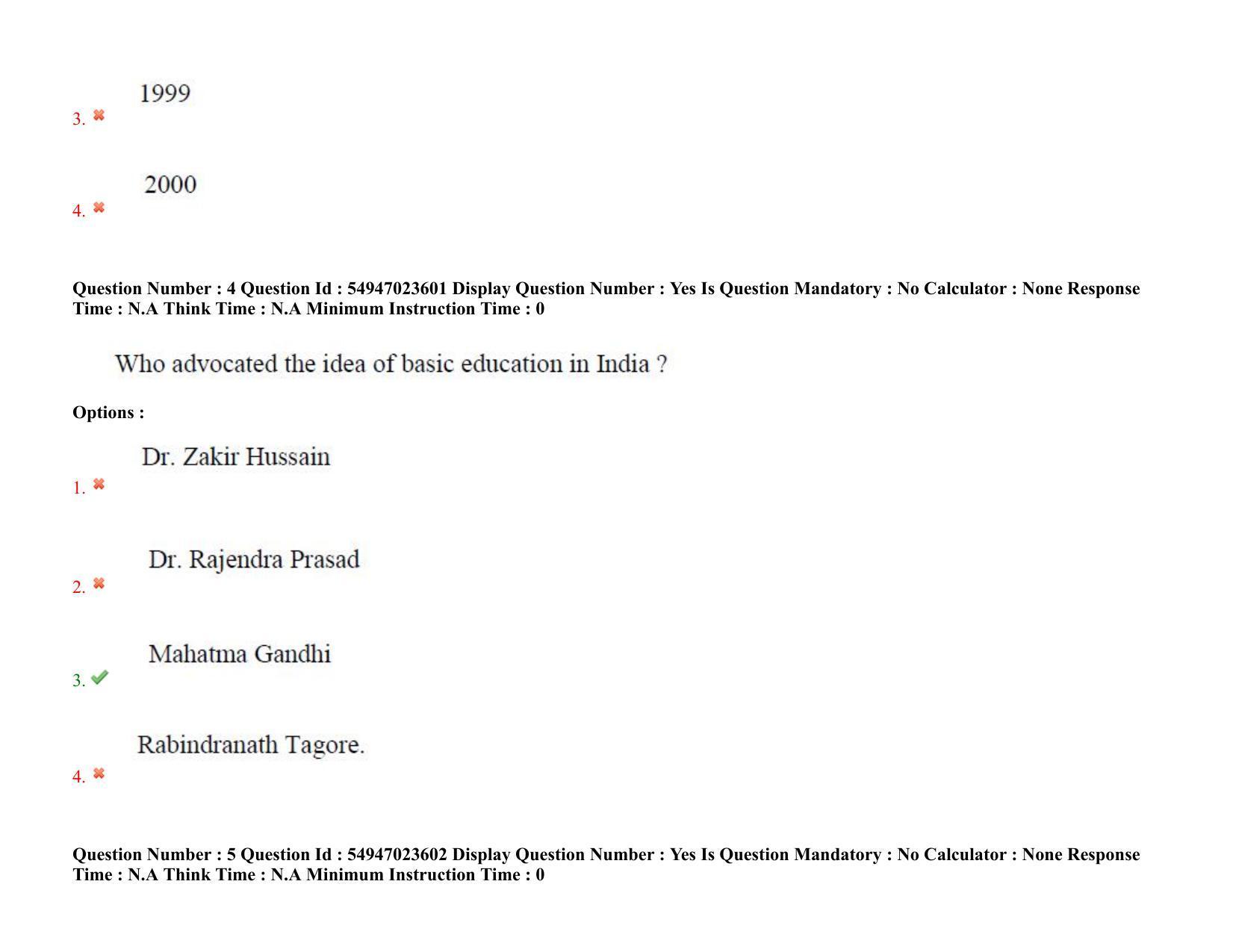AP RCET 2022: Philosophy -  17/10/2022 (Monday) Session-I Question Paper With keys - Page 4
