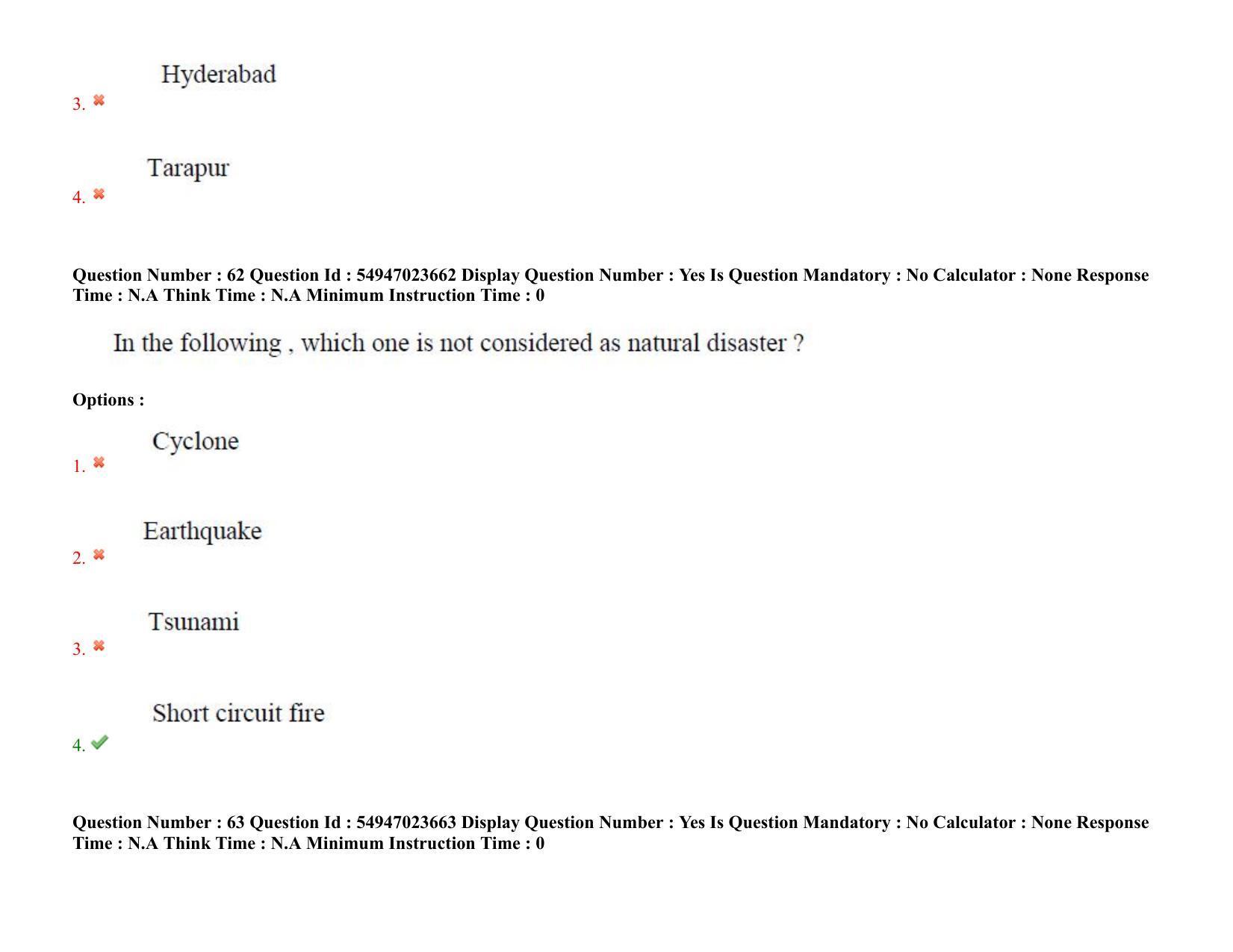 AP RCET 2022: Philosophy -  17/10/2022 (Monday) Session-I Question Paper With keys - Page 46