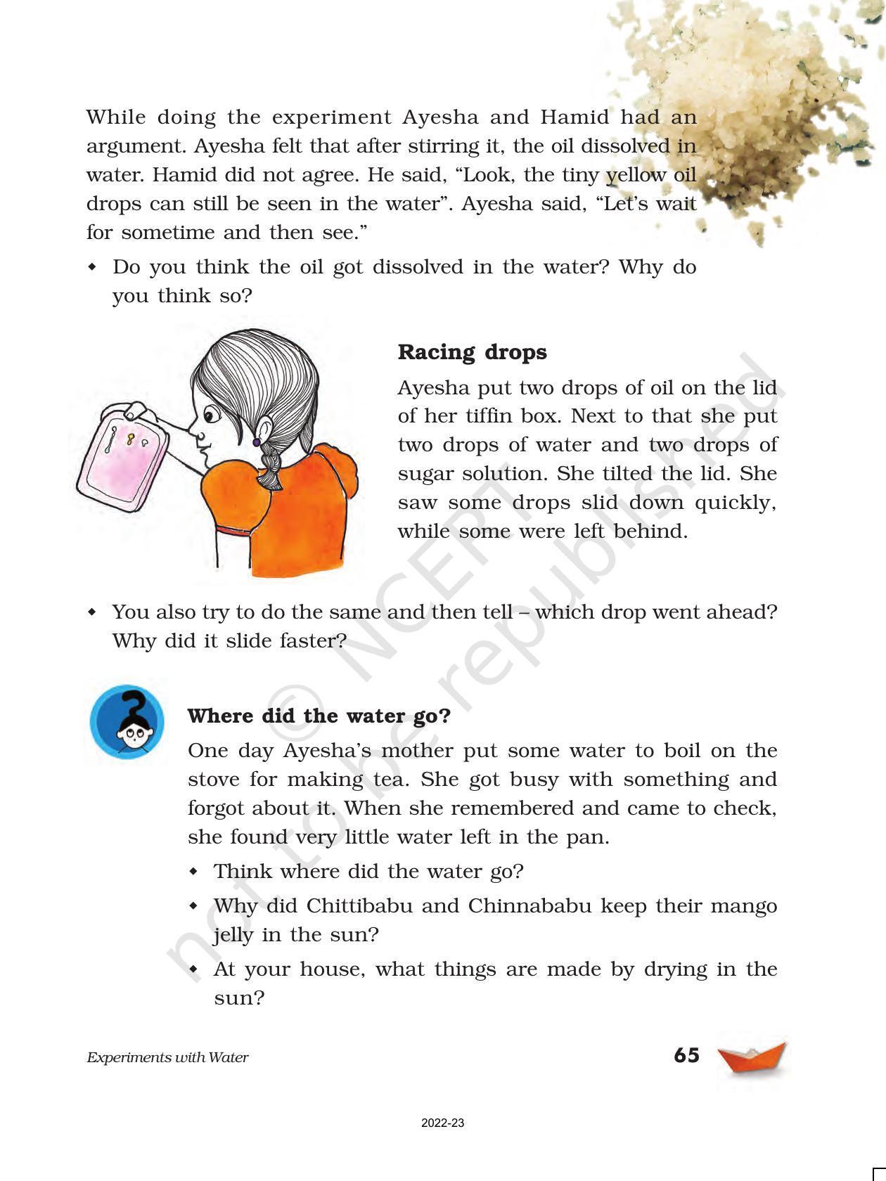NCERT Book for Class 5 EVS Chapter 7 Experiments with Water - Page 6