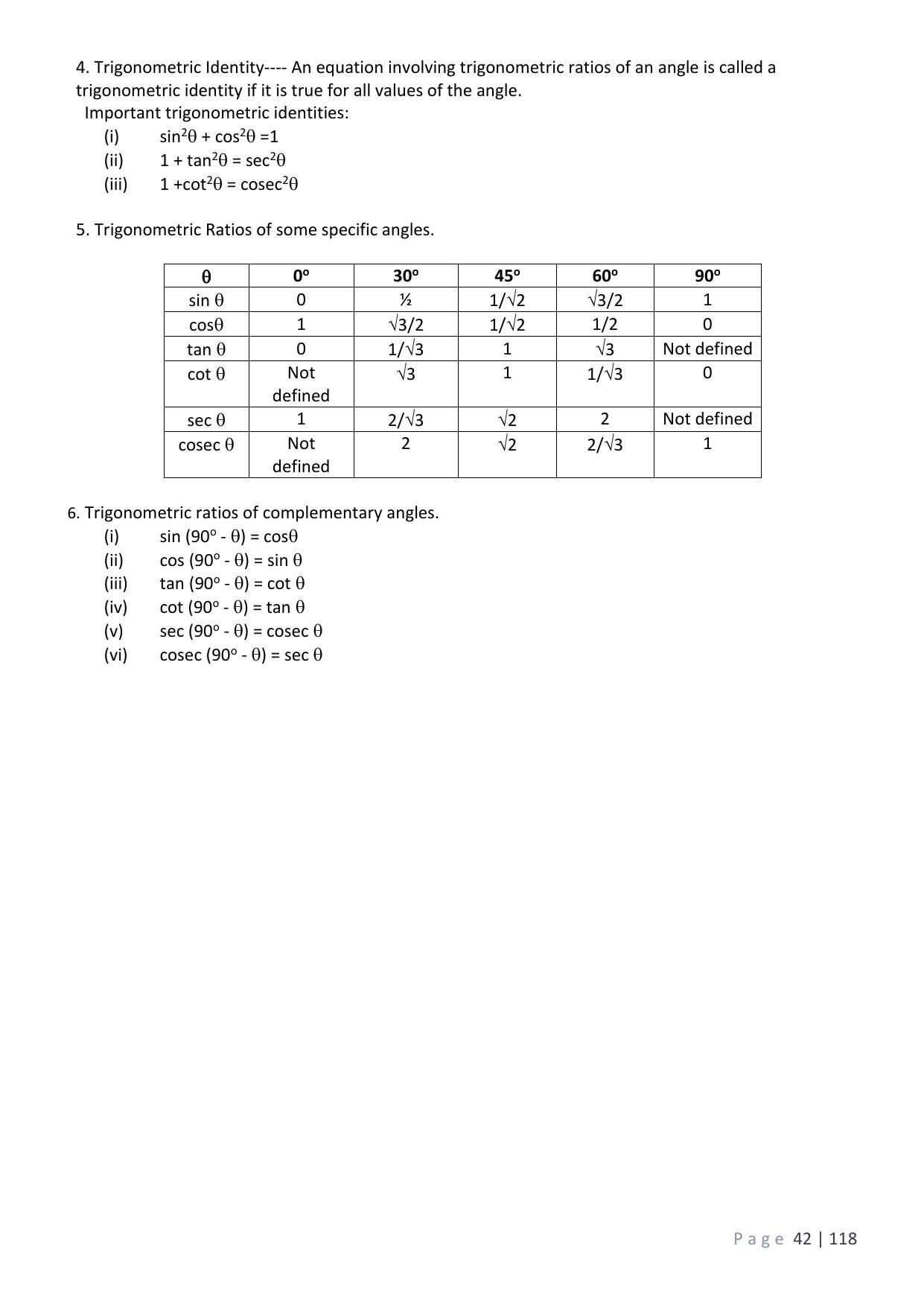 CBSE Worksheets for Class 10 Maths Applications of Trigonometry Assignment 2 - Page 2
