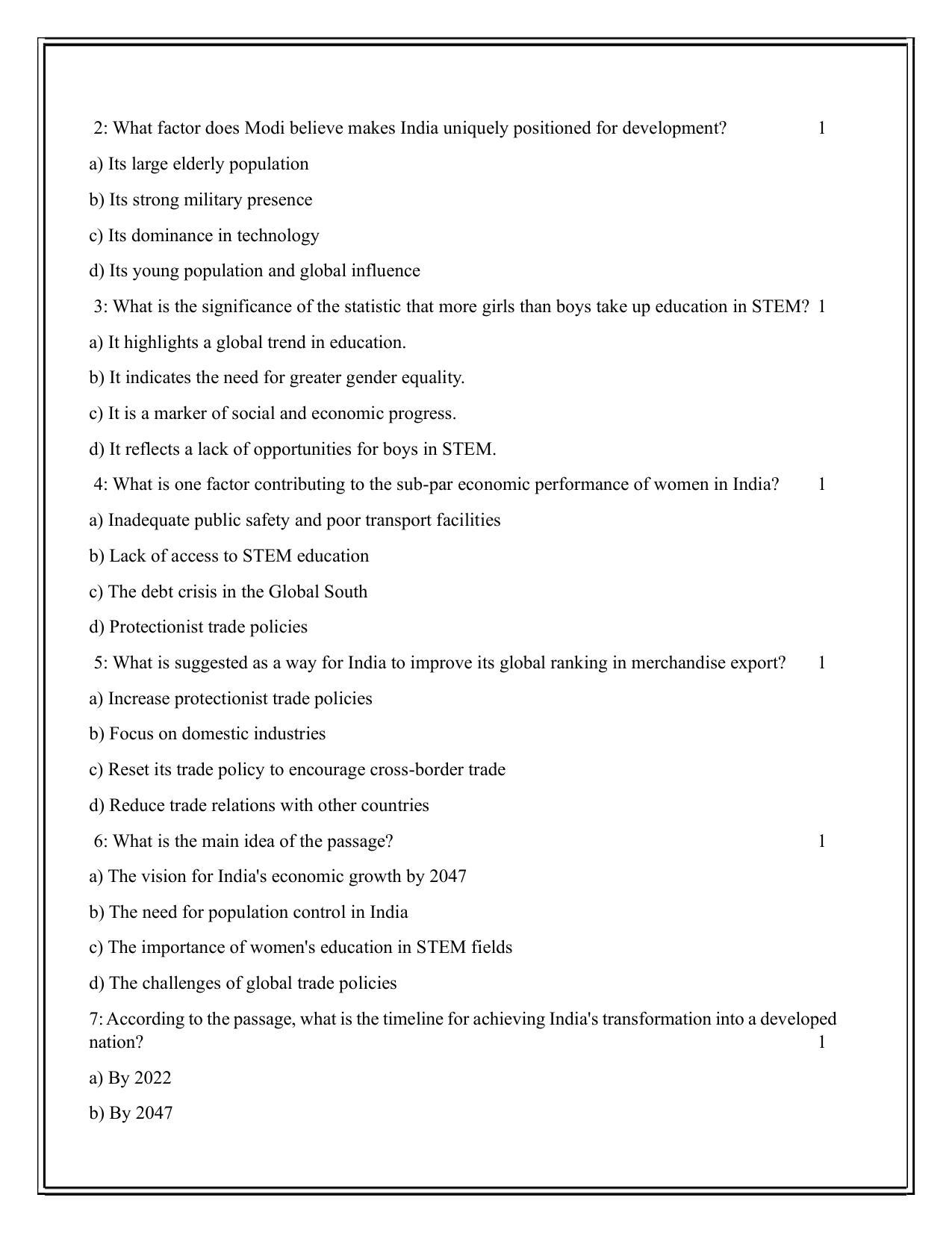 Edudel Class 12 English Practice Papers-2 (2023-24) - Page 5