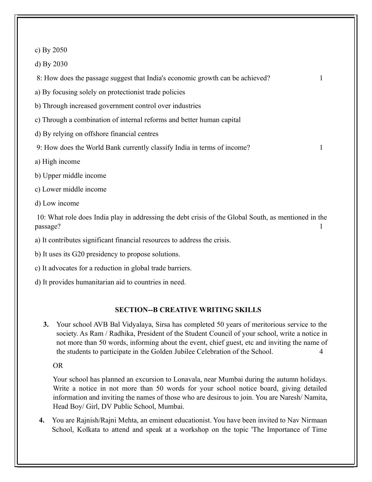 Edudel Class 12 English Practice Papers-2 (2023-24) - Page 6