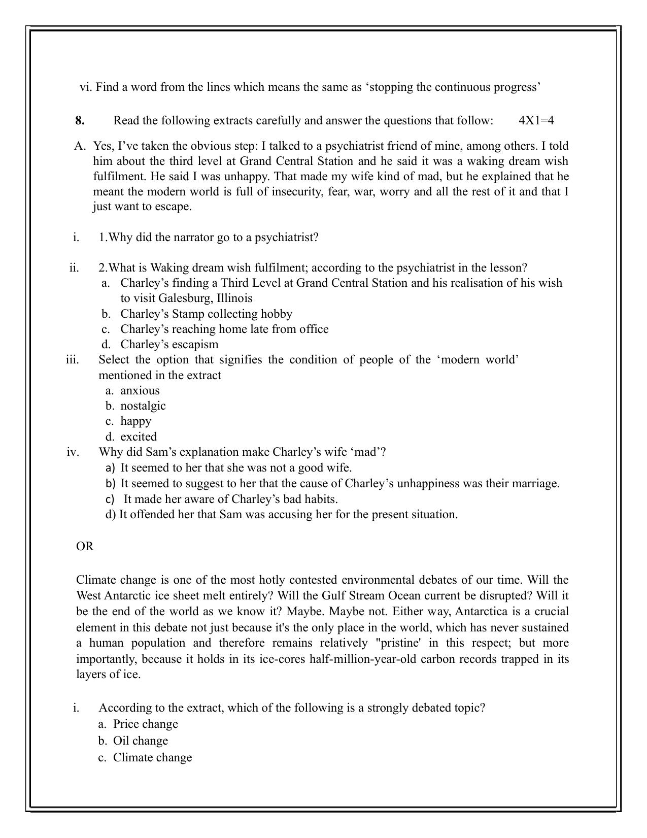 Edudel Class 12 English Practice Papers-2 (2023-24) - Page 10