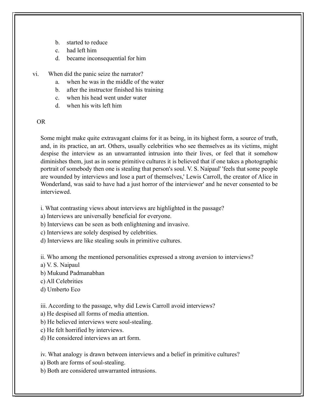Edudel Class 12 English Practice Papers-2 (2023-24) - Page 12